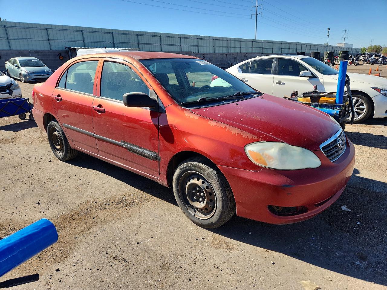 2005 Toyota Corolla Ce Red vin: JTDBR32E752065965
