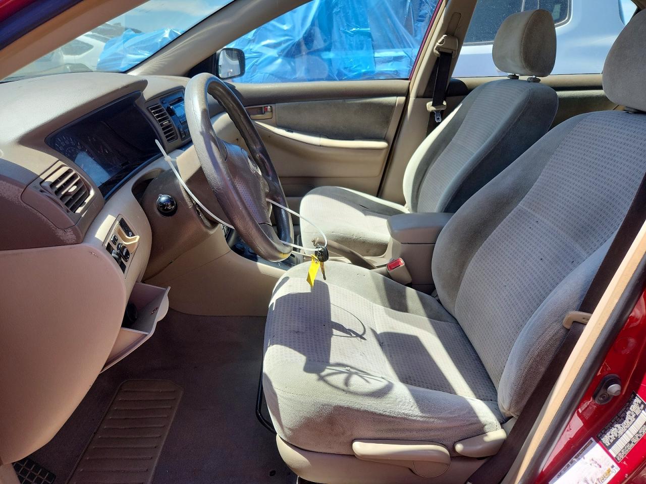 2005 Toyota Corolla Ce Red vin: JTDBR32E752065965