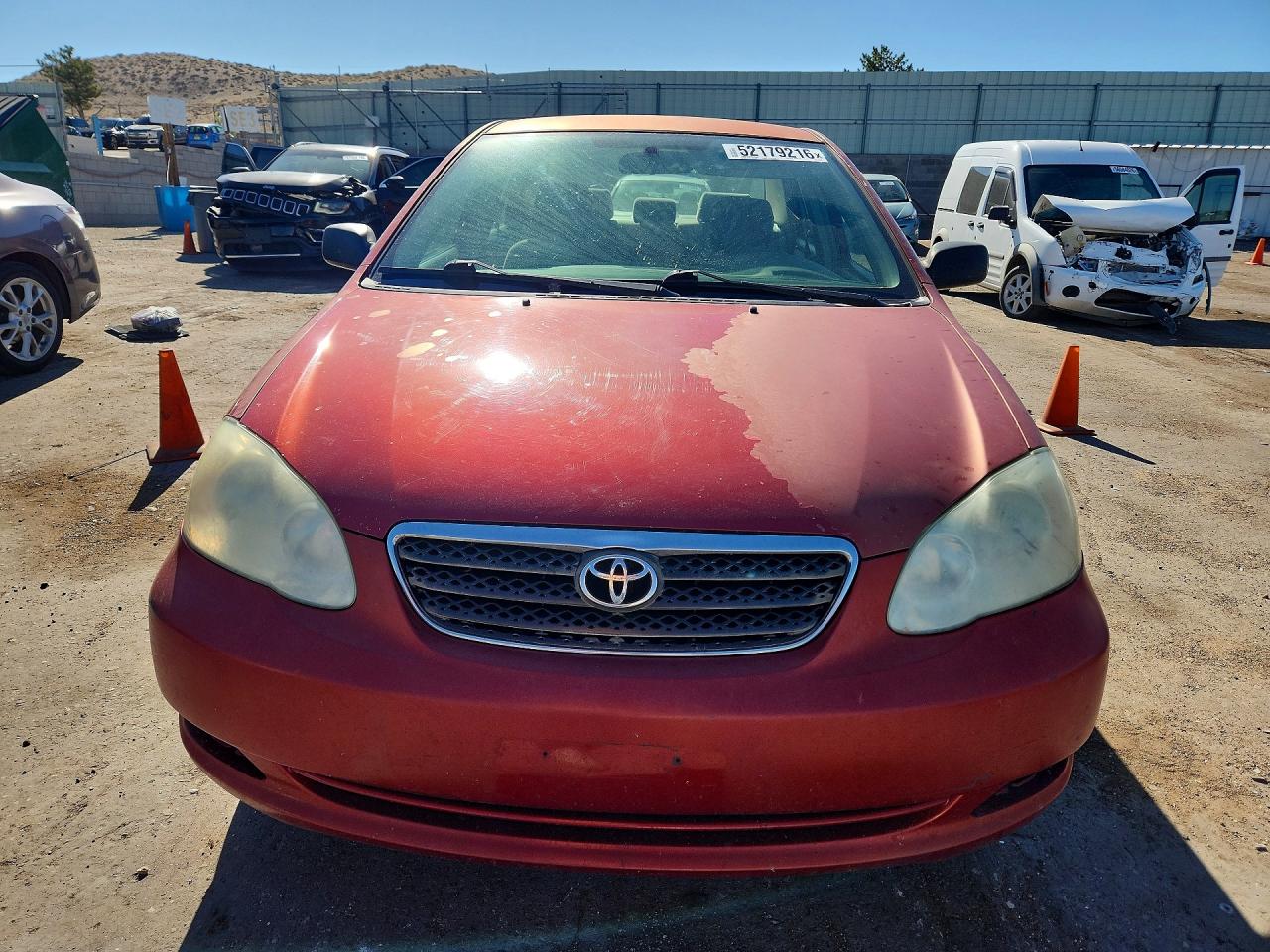 2005 Toyota Corolla Ce Red vin: JTDBR32E752065965