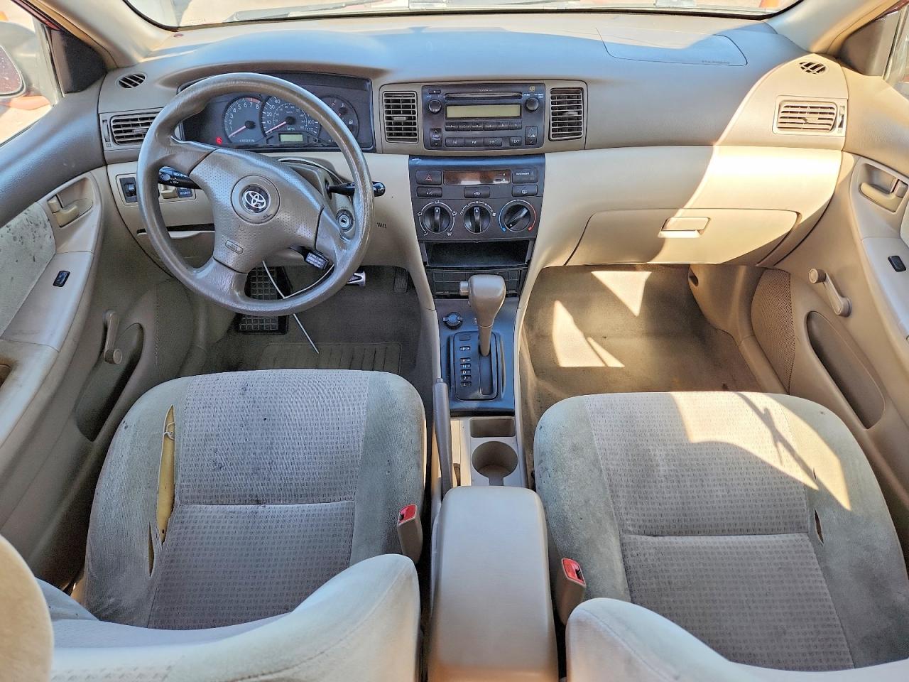 2005 Toyota Corolla Ce Red vin: JTDBR32E752065965
