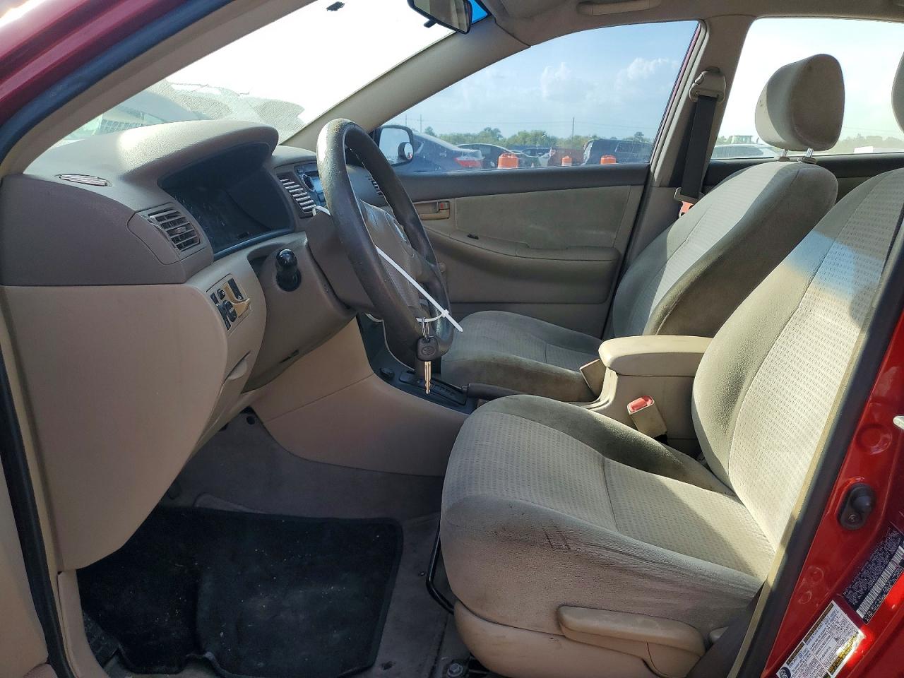 2005 Toyota Corolla Ce Maroon vin: JTDBR32E752067182