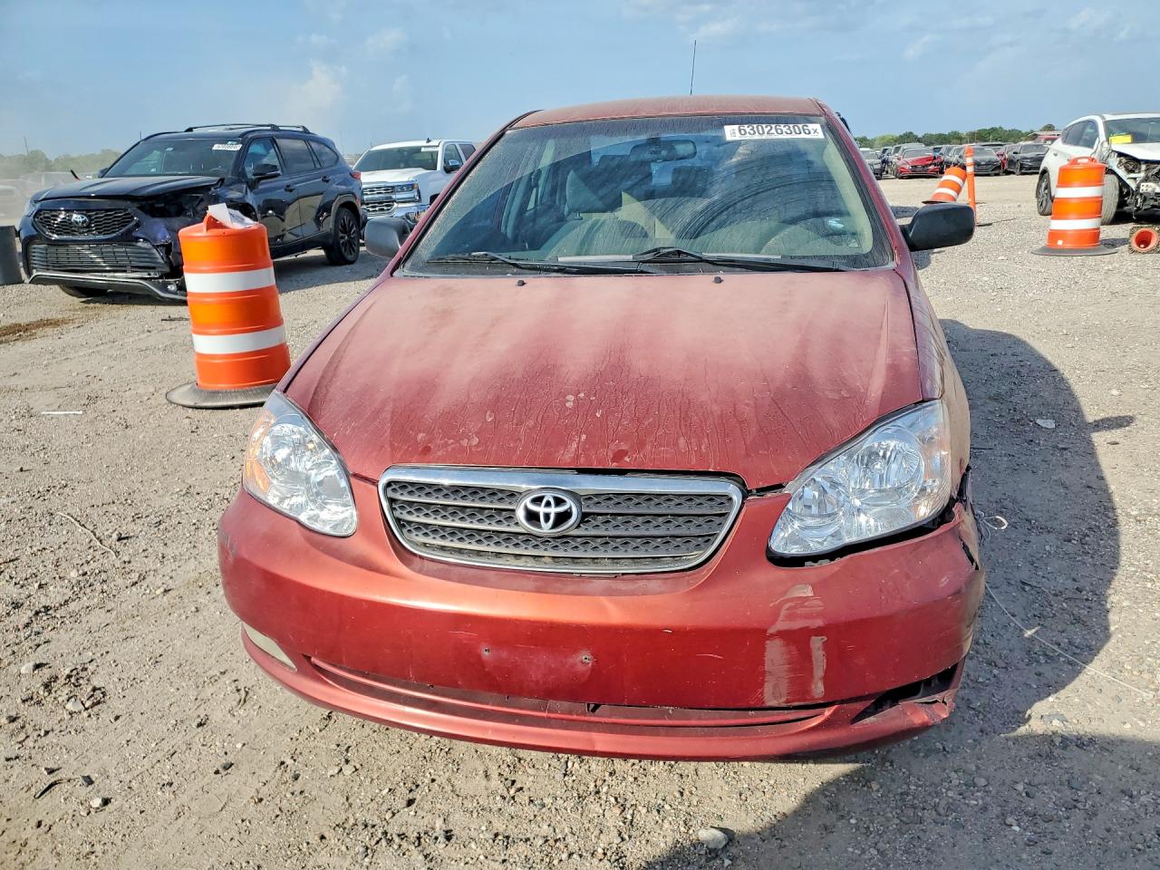 2005 Toyota Corolla Ce Maroon vin: JTDBR32E752067182