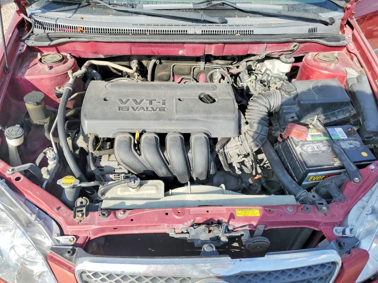 2005 Toyota Corolla Ce Maroon vin: JTDBR32E752067182