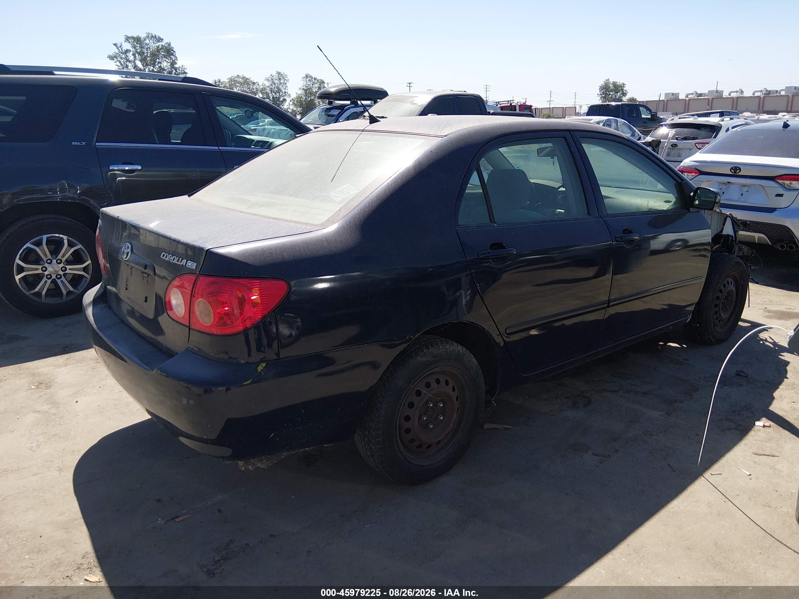 2006 Toyota Corolla Ce Blue vin: JTDBR32E760072704