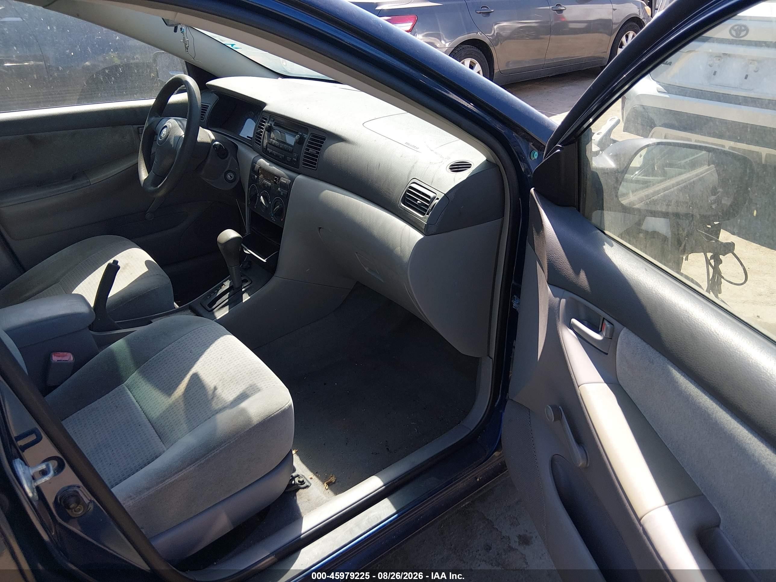 2006 Toyota Corolla Ce Blue vin: JTDBR32E760072704