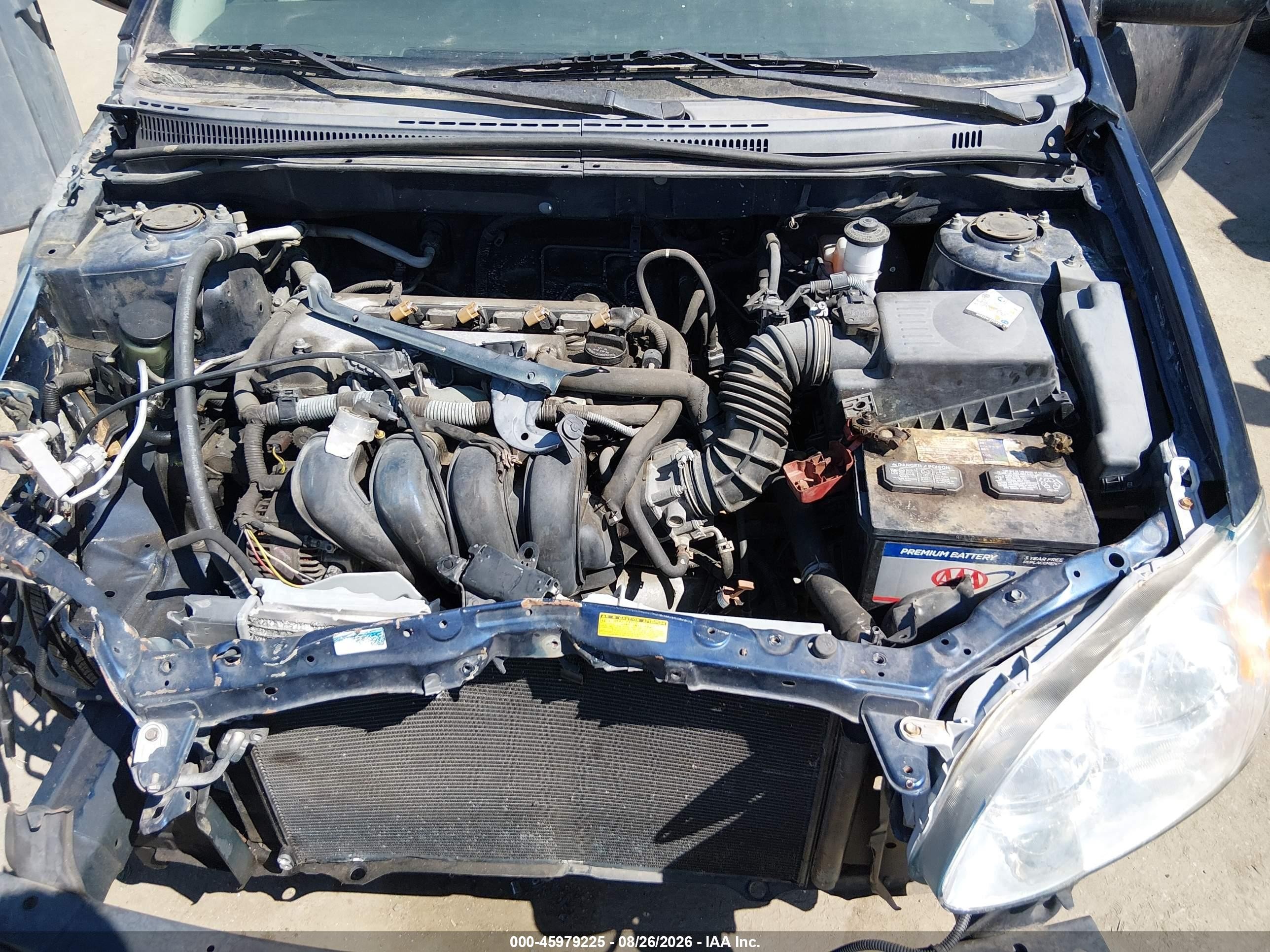 2006 Toyota Corolla Ce Blue vin: JTDBR32E760072704