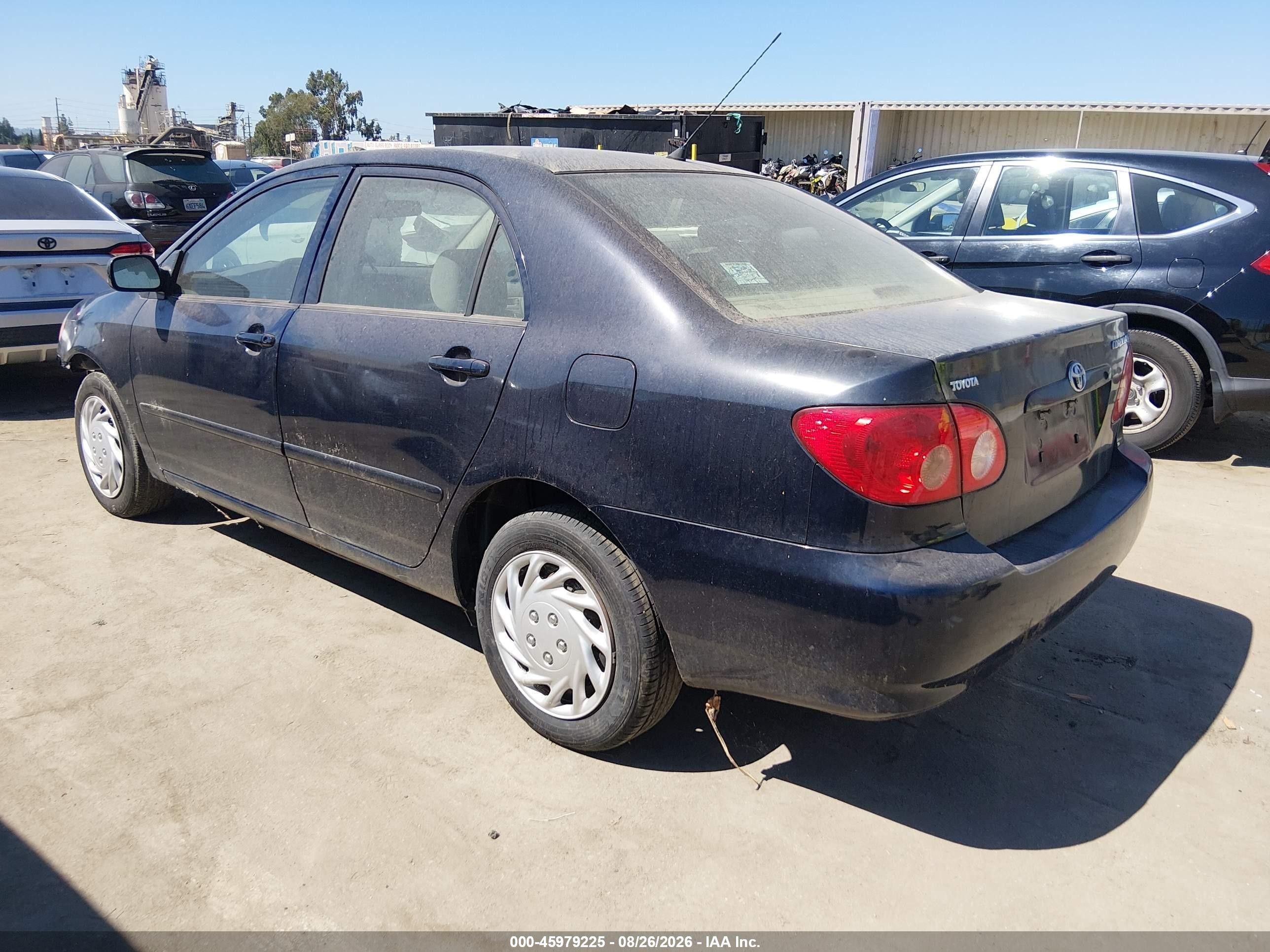 2006 Toyota Corolla Ce Blue vin: JTDBR32E760072704