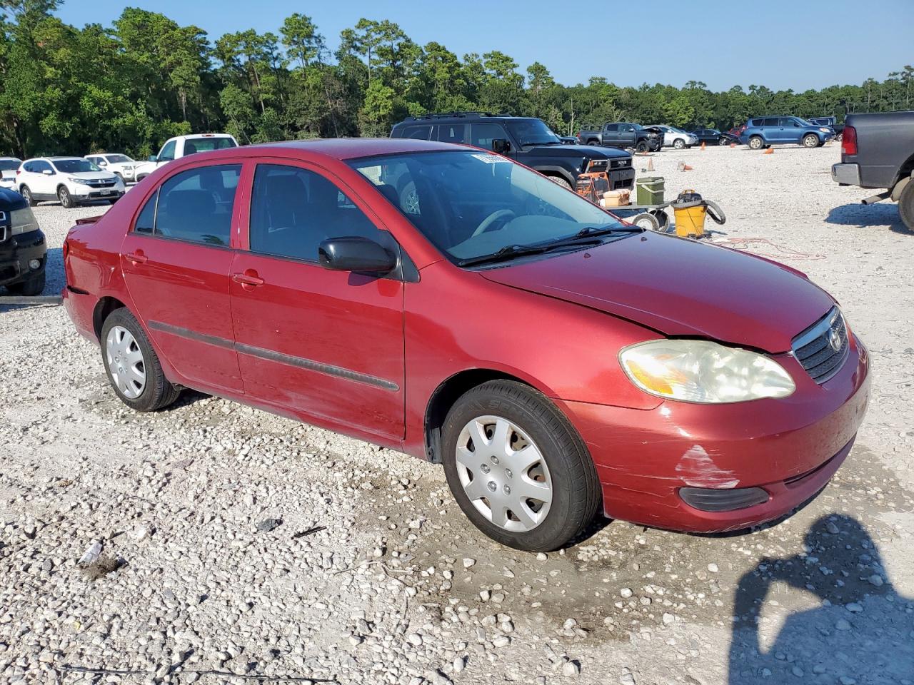 2006 Toyota Corolla Ce Red vin: JTDBR32E760077224
