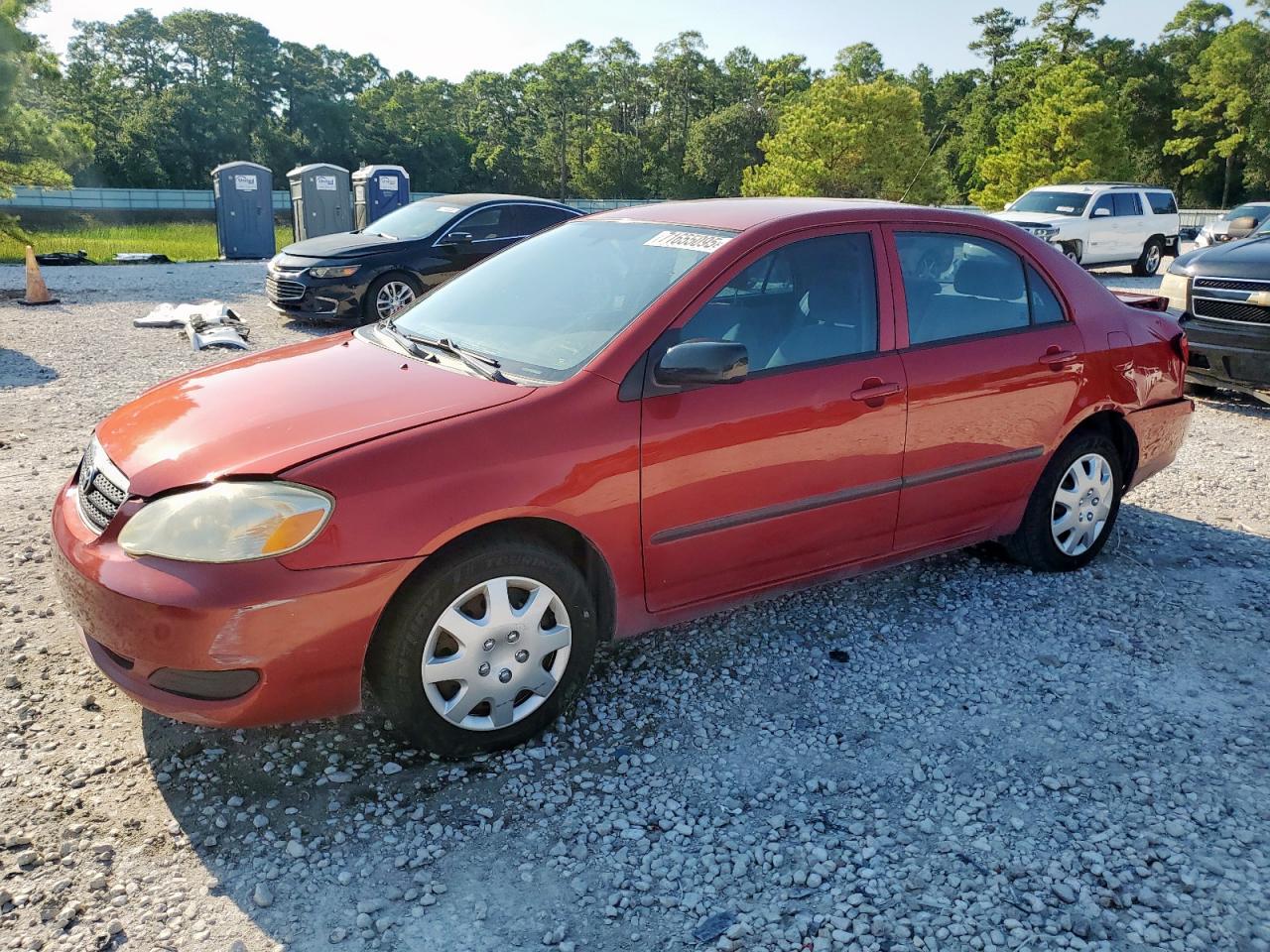 2006 Toyota Corolla Ce Red vin: JTDBR32E760077224