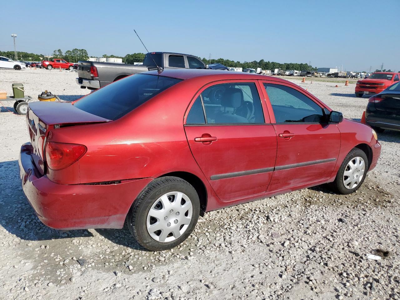 2006 Toyota Corolla Ce Red vin: JTDBR32E760077224