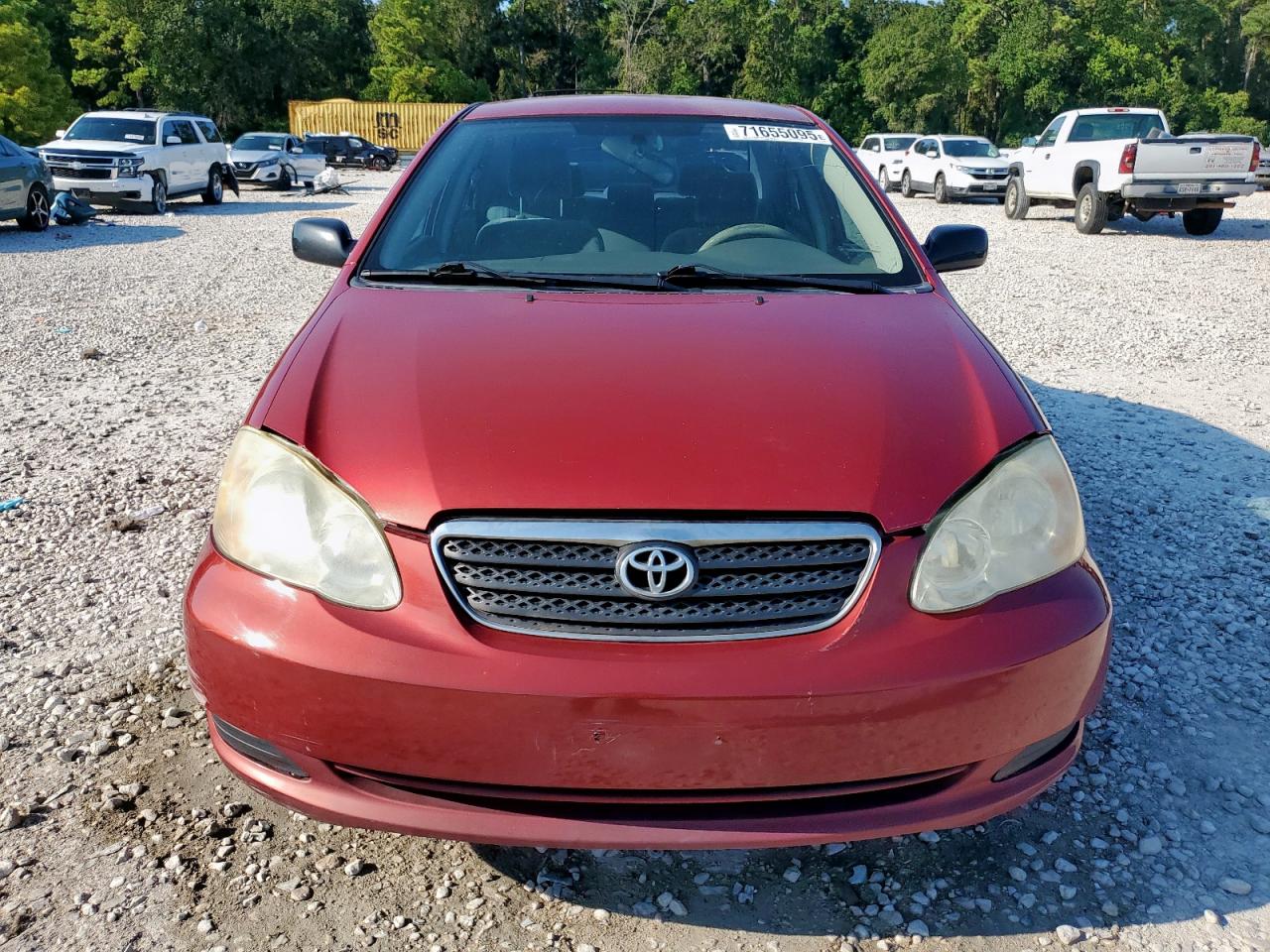 2006 Toyota Corolla Ce Red vin: JTDBR32E760077224