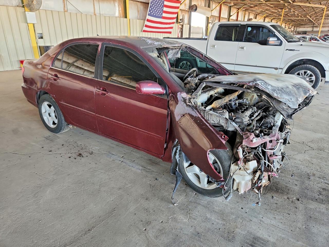 2006 Toyota Corolla Le Темно-бордовый vin: JTDBR32E760082634