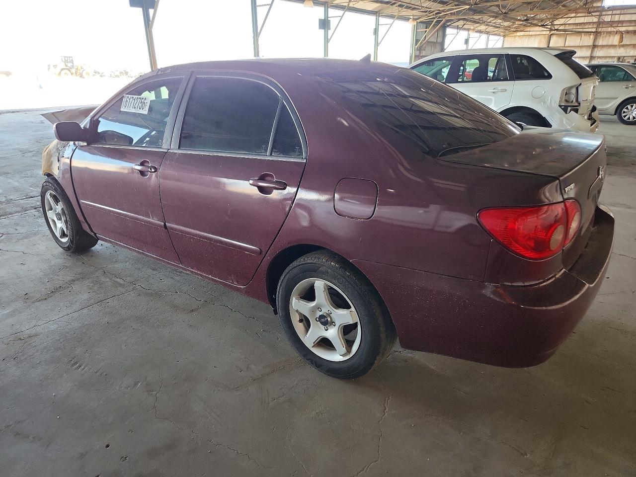 2006 Toyota Corolla Le Темно-бордовый vin: JTDBR32E760082634