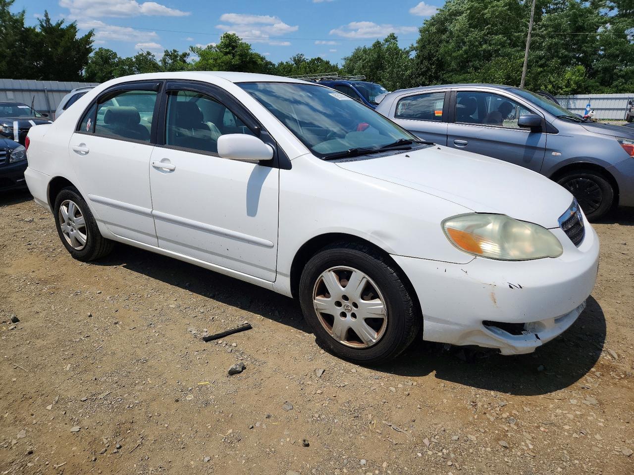 2006 Toyota Corolla Le Белый vin: JTDBR32E760087784
