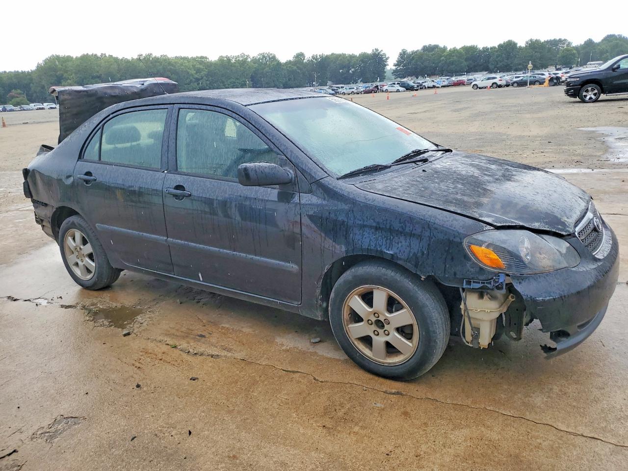 2006 Toyota Corolla Ce Black vin: JTDBR32E760098073