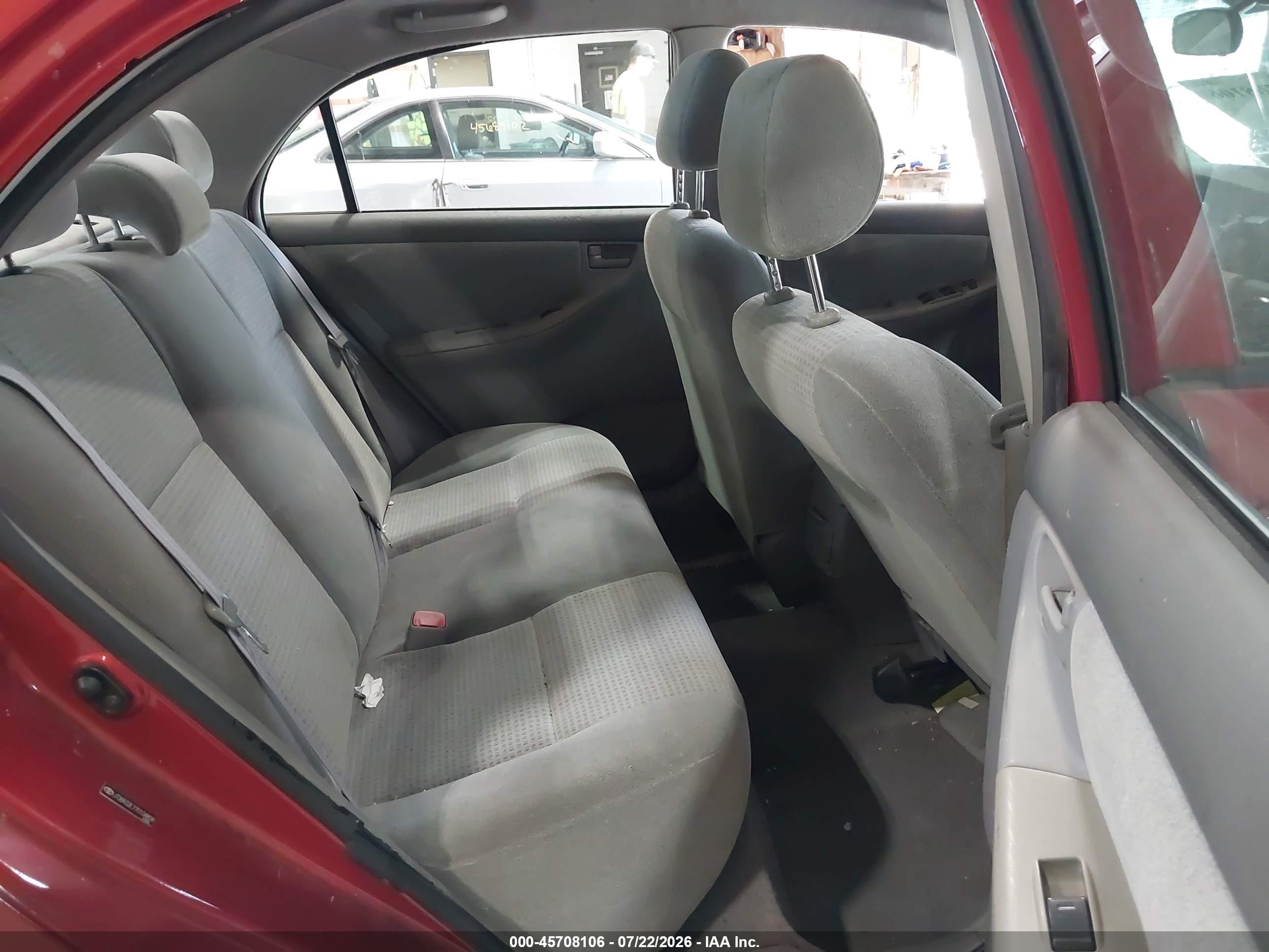 2007 Toyota Corolla Ce Red vin: JTDBR32E770104858