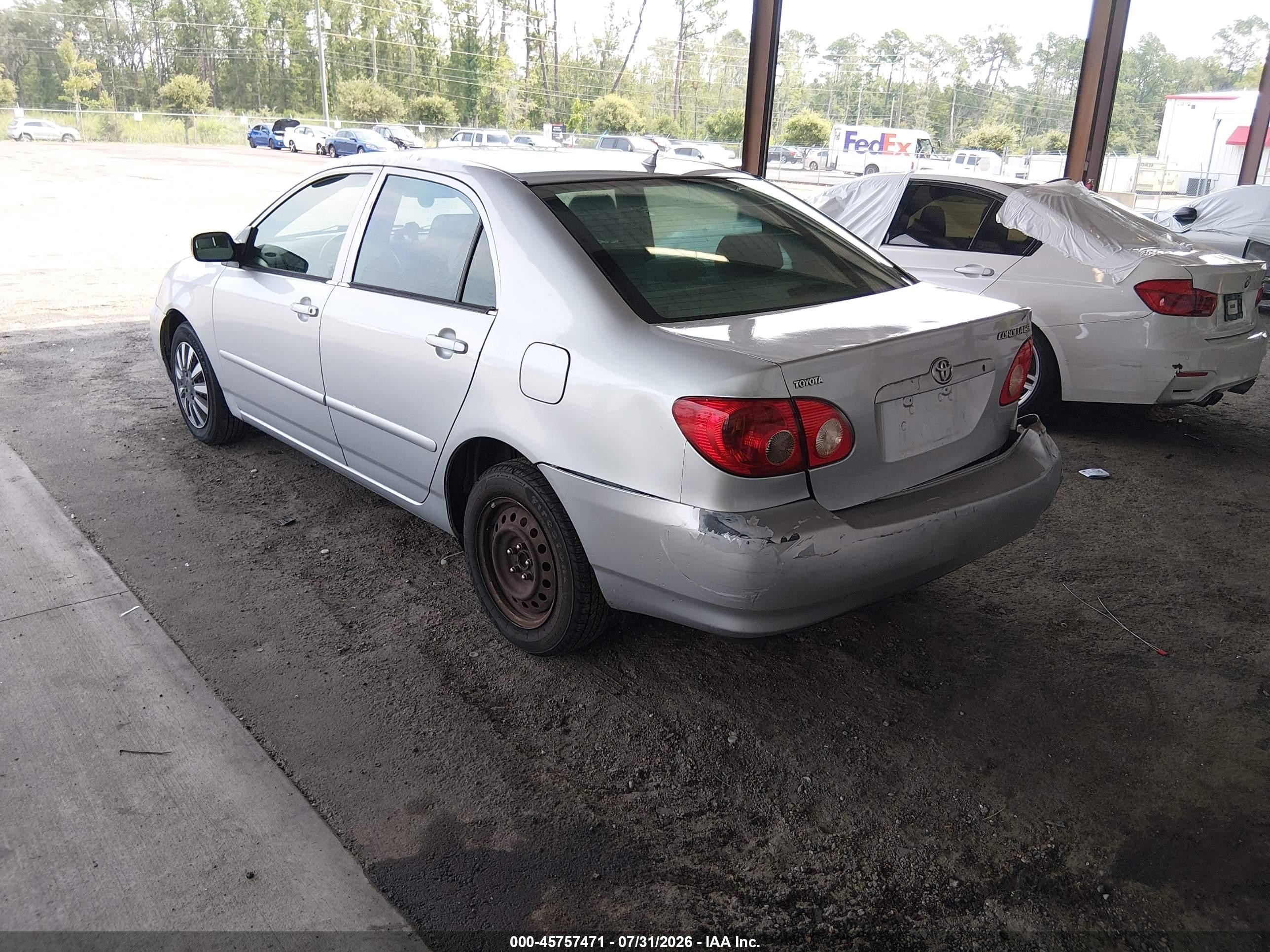 2007 Toyota Corolla Ce Silver vin: JTDBR32E770114922