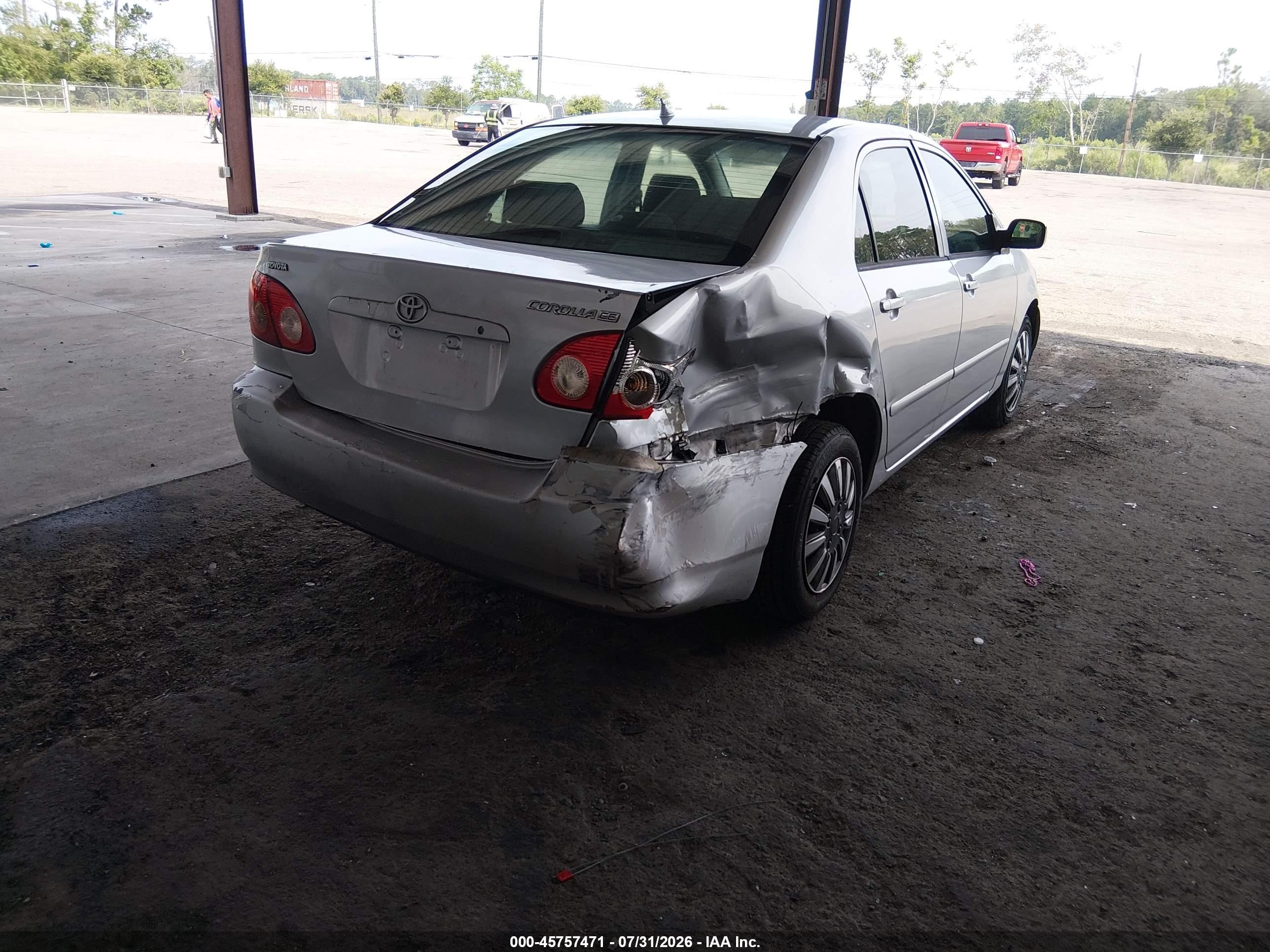 2007 Toyota Corolla Ce Silver vin: JTDBR32E770114922