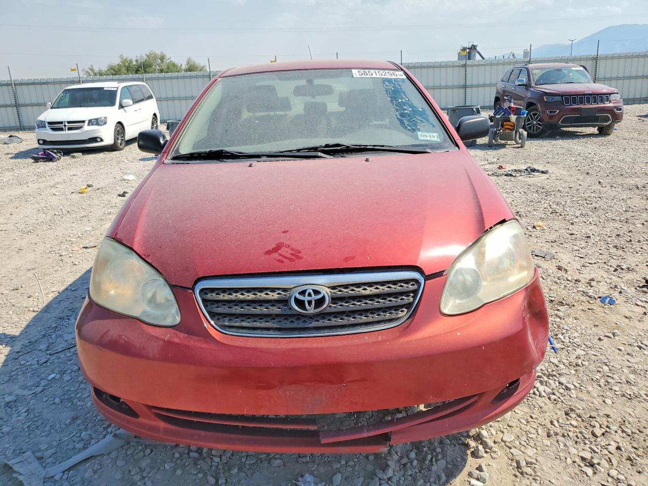 2007 Toyota Corolla Ce Red vin: JTDBR32E770120042