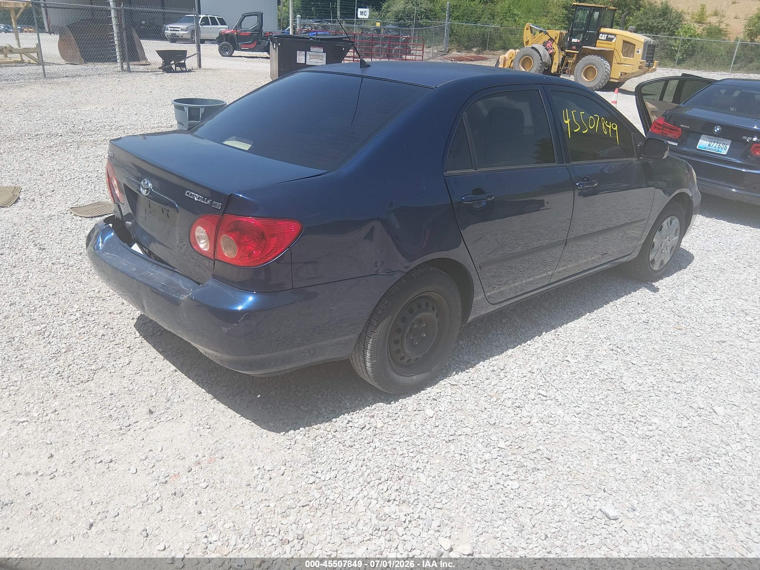 2007 Toyota Corolla Ce Blue vin: JTDBR32E770135401