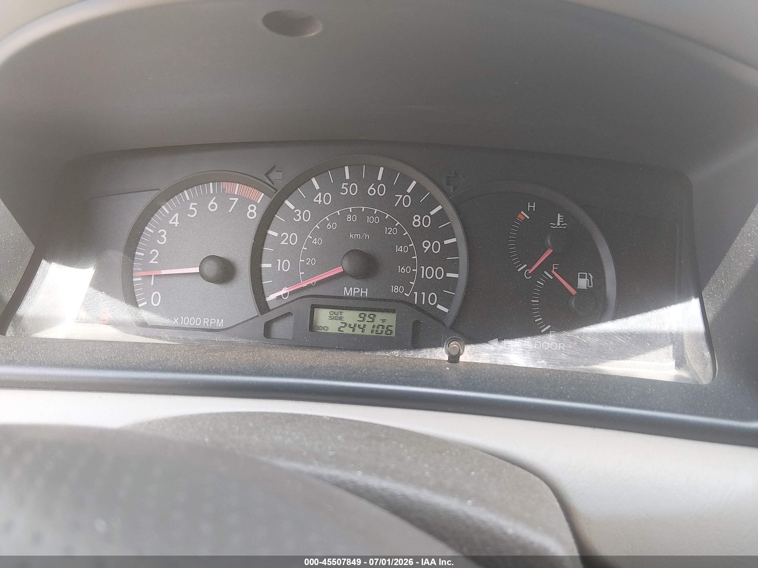 2007 Toyota Corolla Ce Blue vin: JTDBR32E770135401