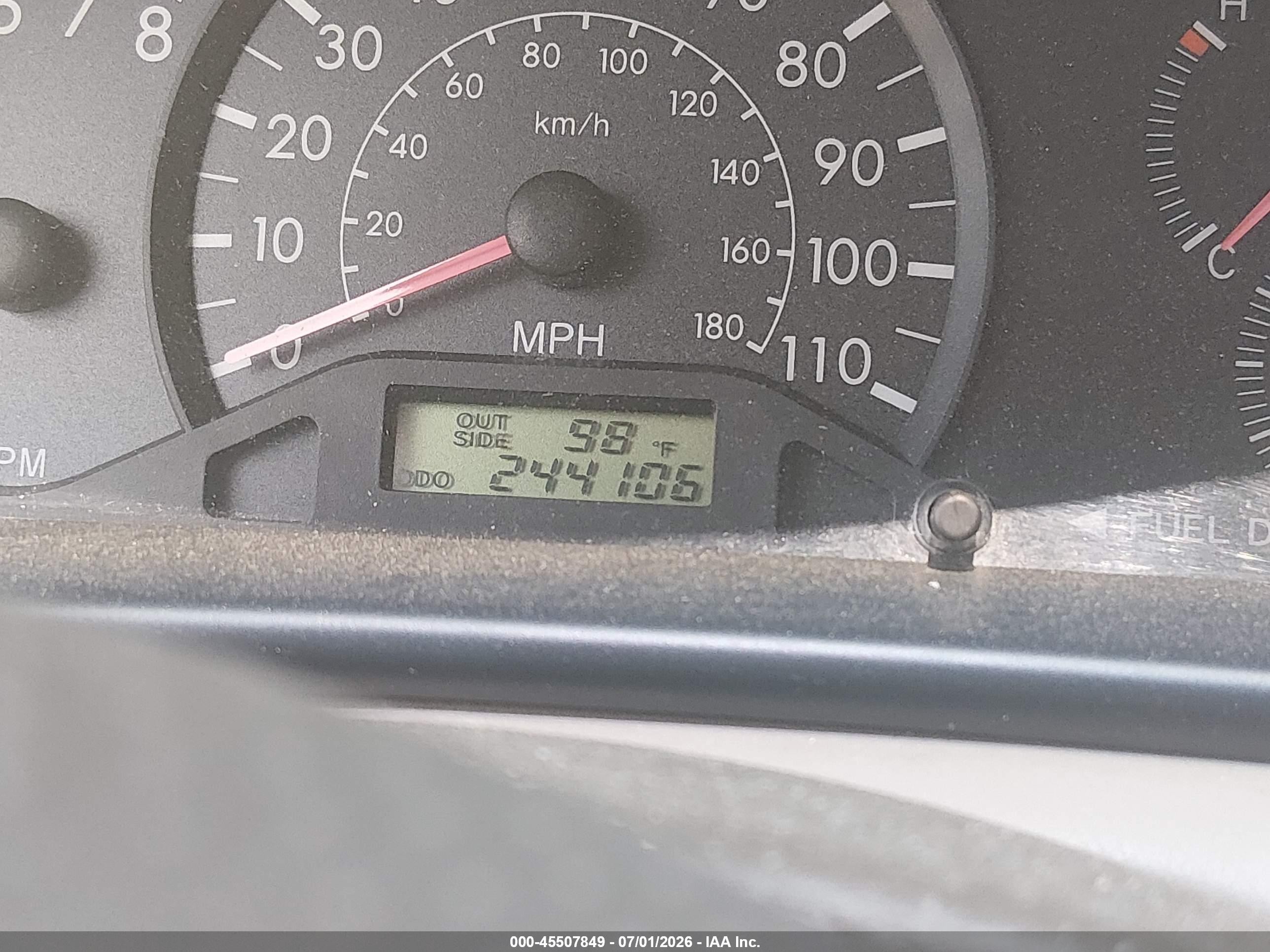 2007 Toyota Corolla Ce Blue vin: JTDBR32E770135401