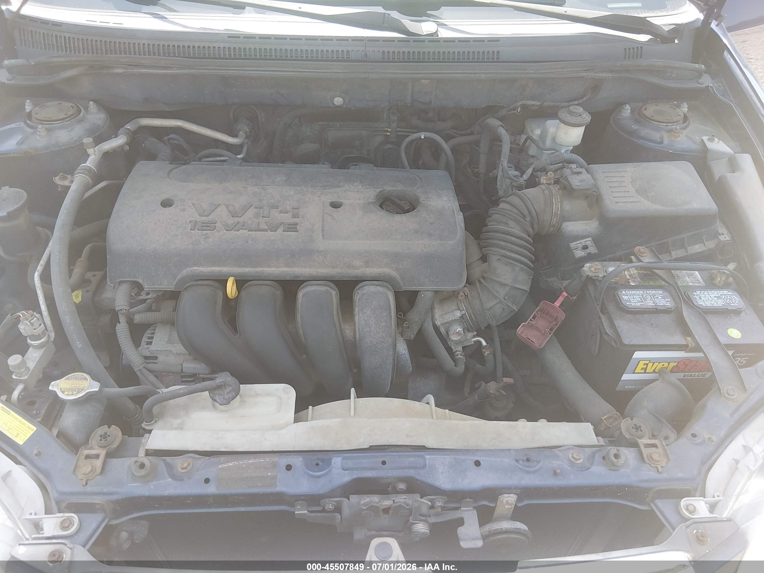 2007 Toyota Corolla Ce Blue vin: JTDBR32E770135401
