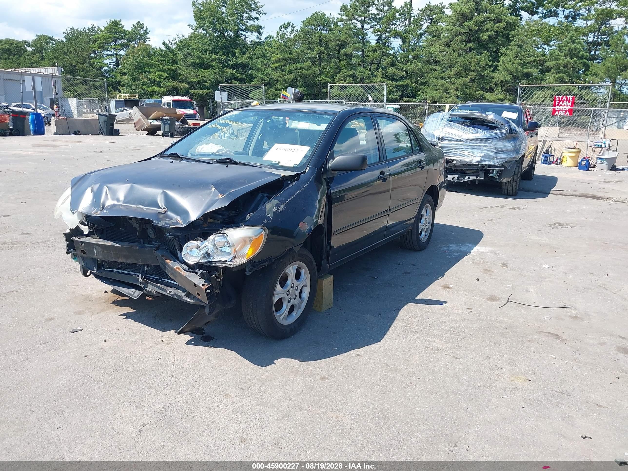 2003 Toyota Corolla Le Black vin: JTDBR32E830003225