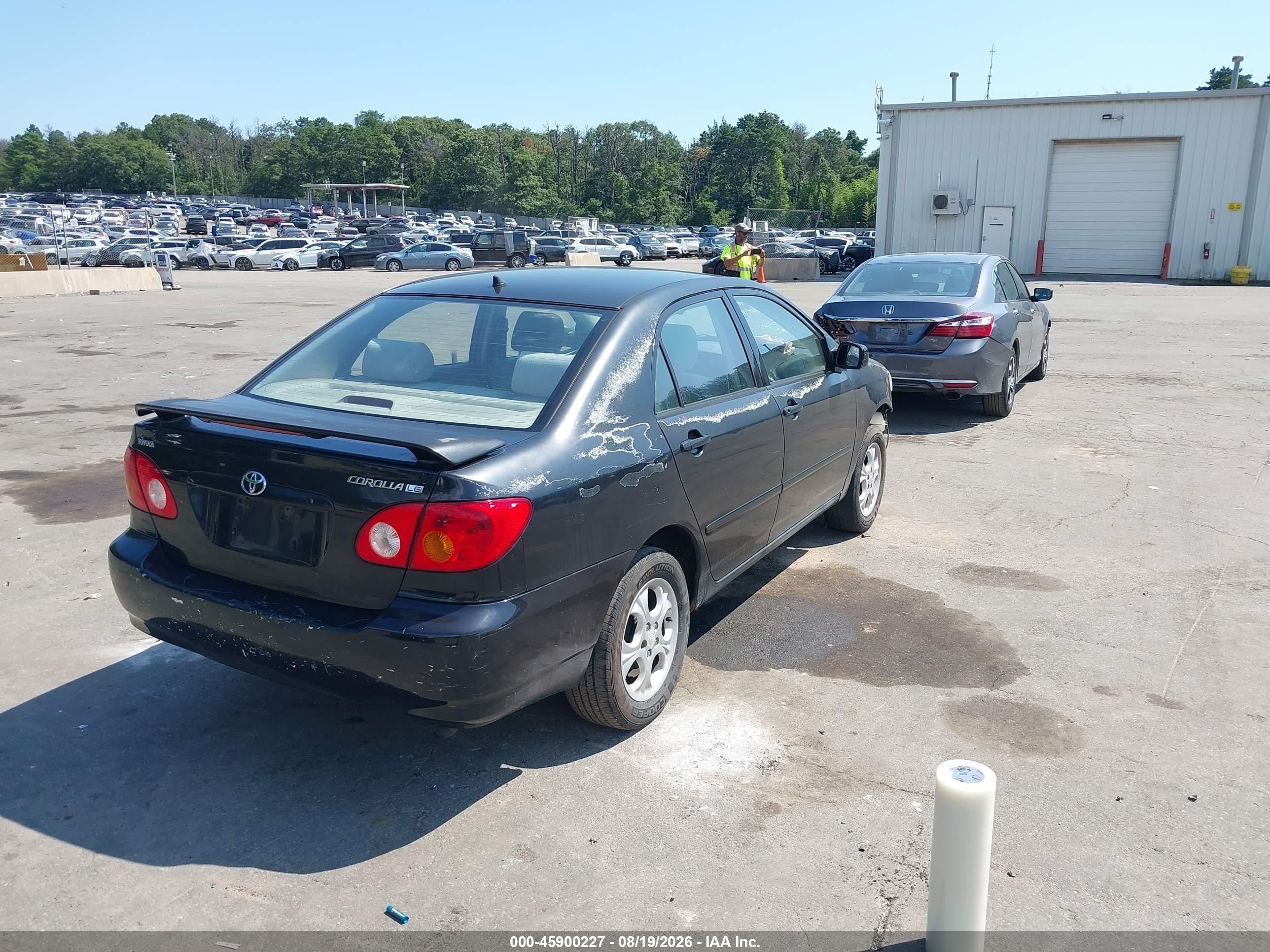 2003 Toyota Corolla Le Black vin: JTDBR32E830003225