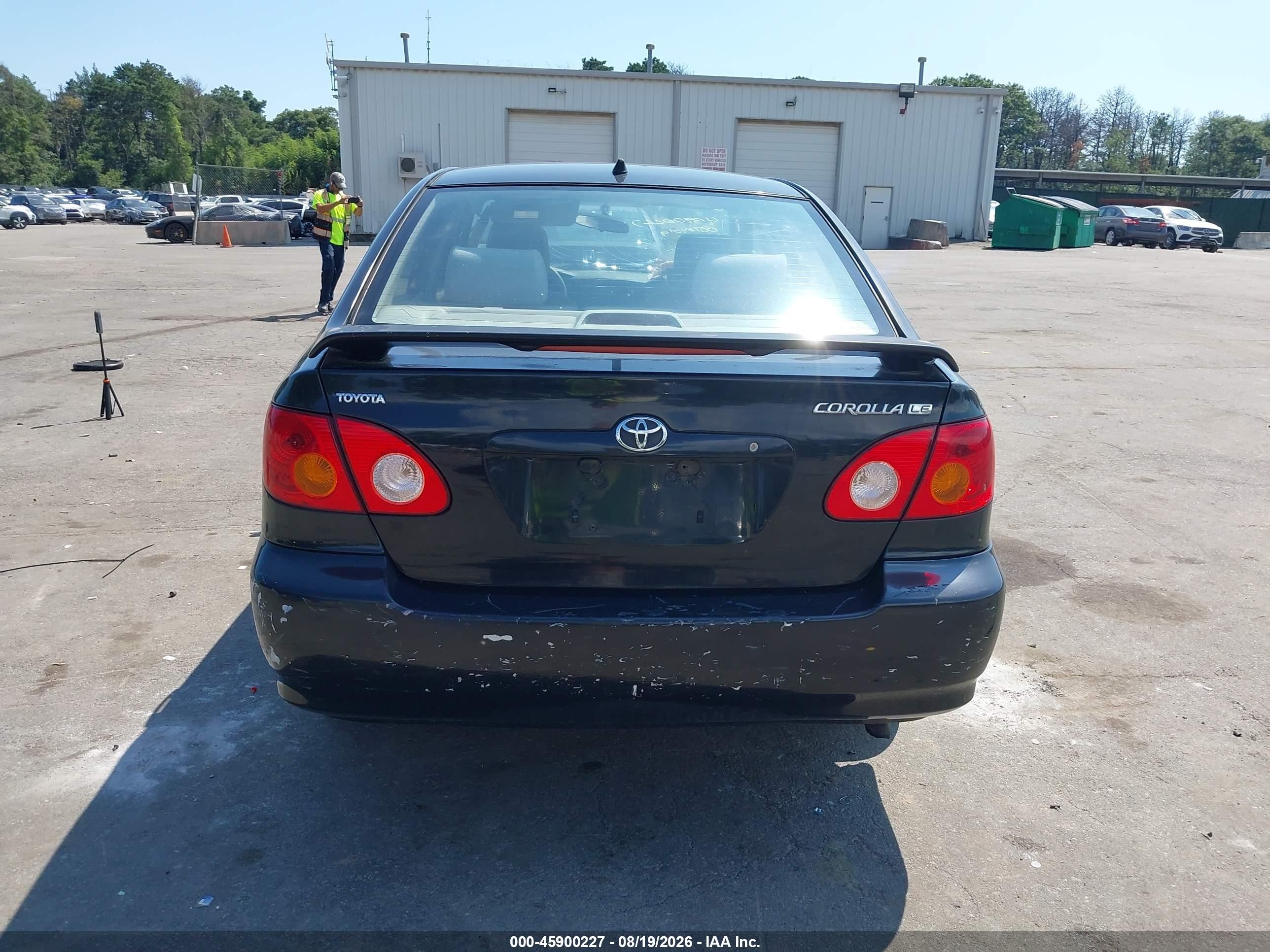 2003 Toyota Corolla Le Black vin: JTDBR32E830003225