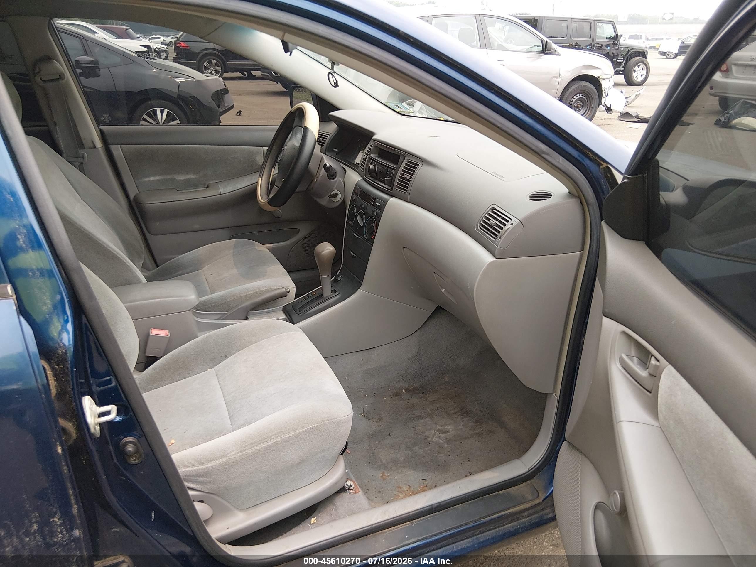 2003 Toyota Corolla Ce Dark Blue vin: JTDBR32E830010742