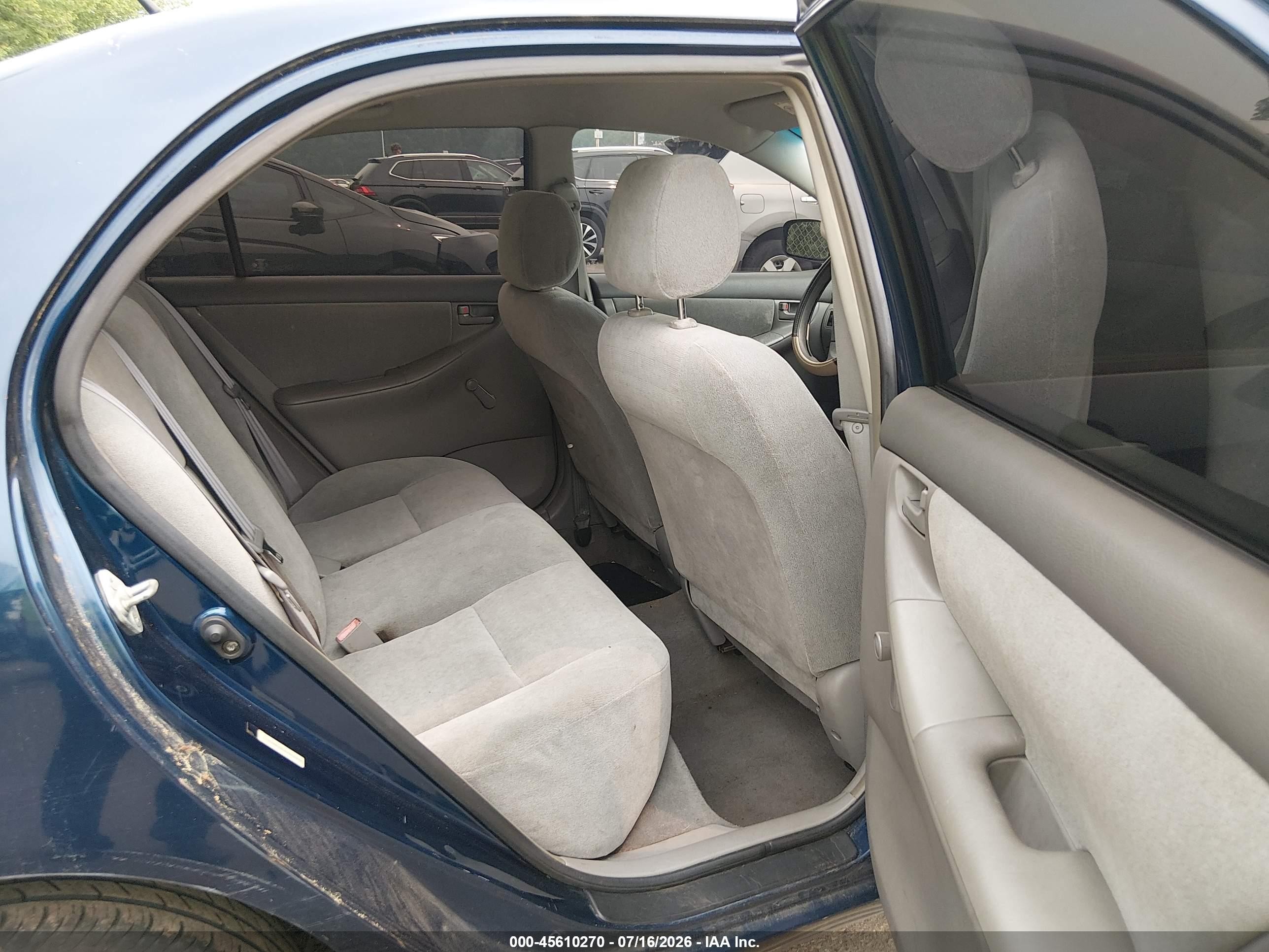 2003 Toyota Corolla Ce Dark Blue vin: JTDBR32E830010742