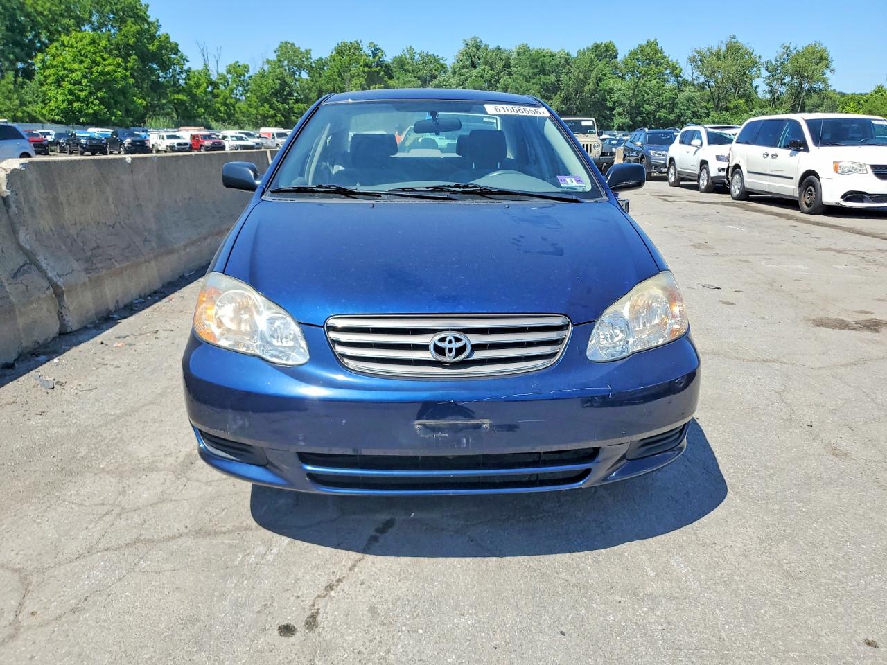 2003 Toyota Corolla Ce Blue vin: JTDBR32E830011583