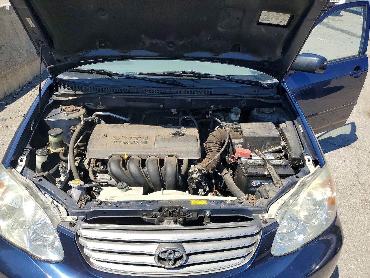 2003 Toyota Corolla Ce Blue vin: JTDBR32E830011583