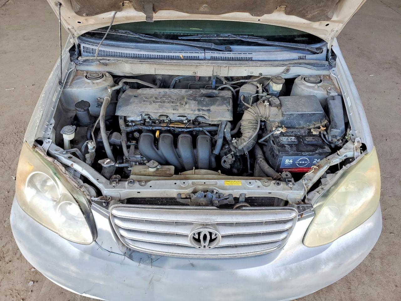 2003 Toyota Corolla Ce Silver vin: JTDBR32E830018484