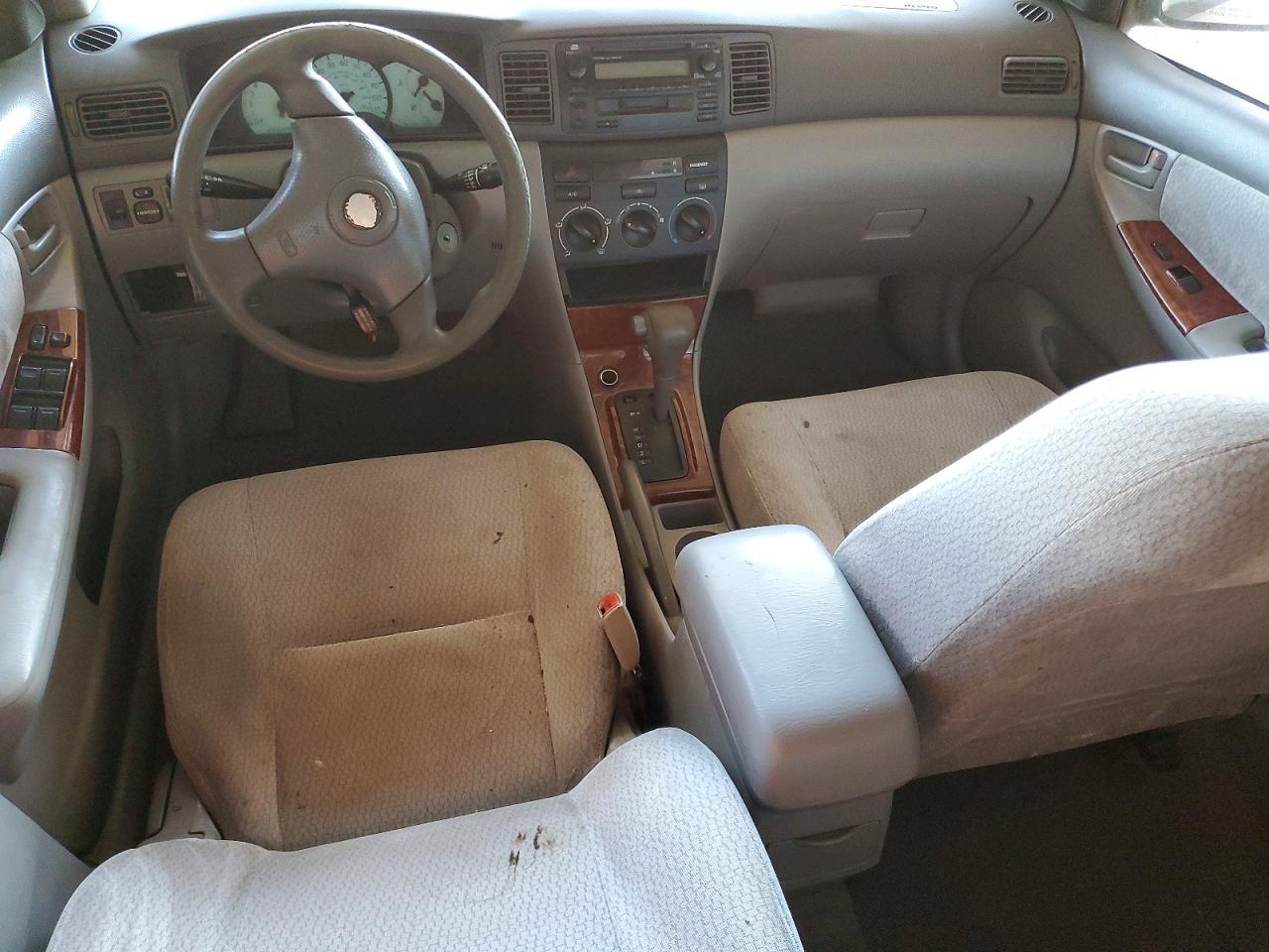 2003 Toyota Corolla Ce Silver vin: JTDBR32E830018484