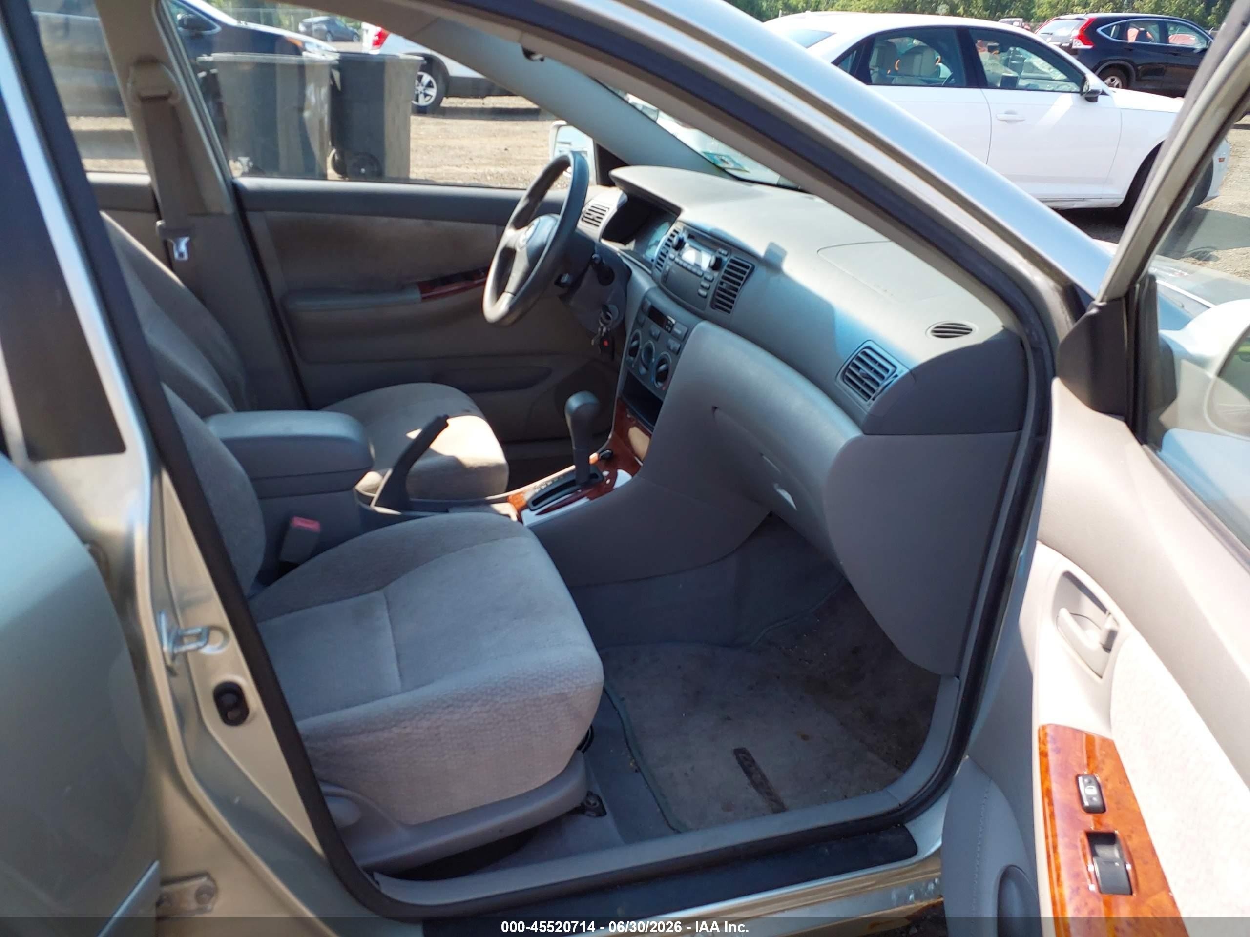2003 Toyota Corolla Le Silver vin: JTDBR32E830022826
