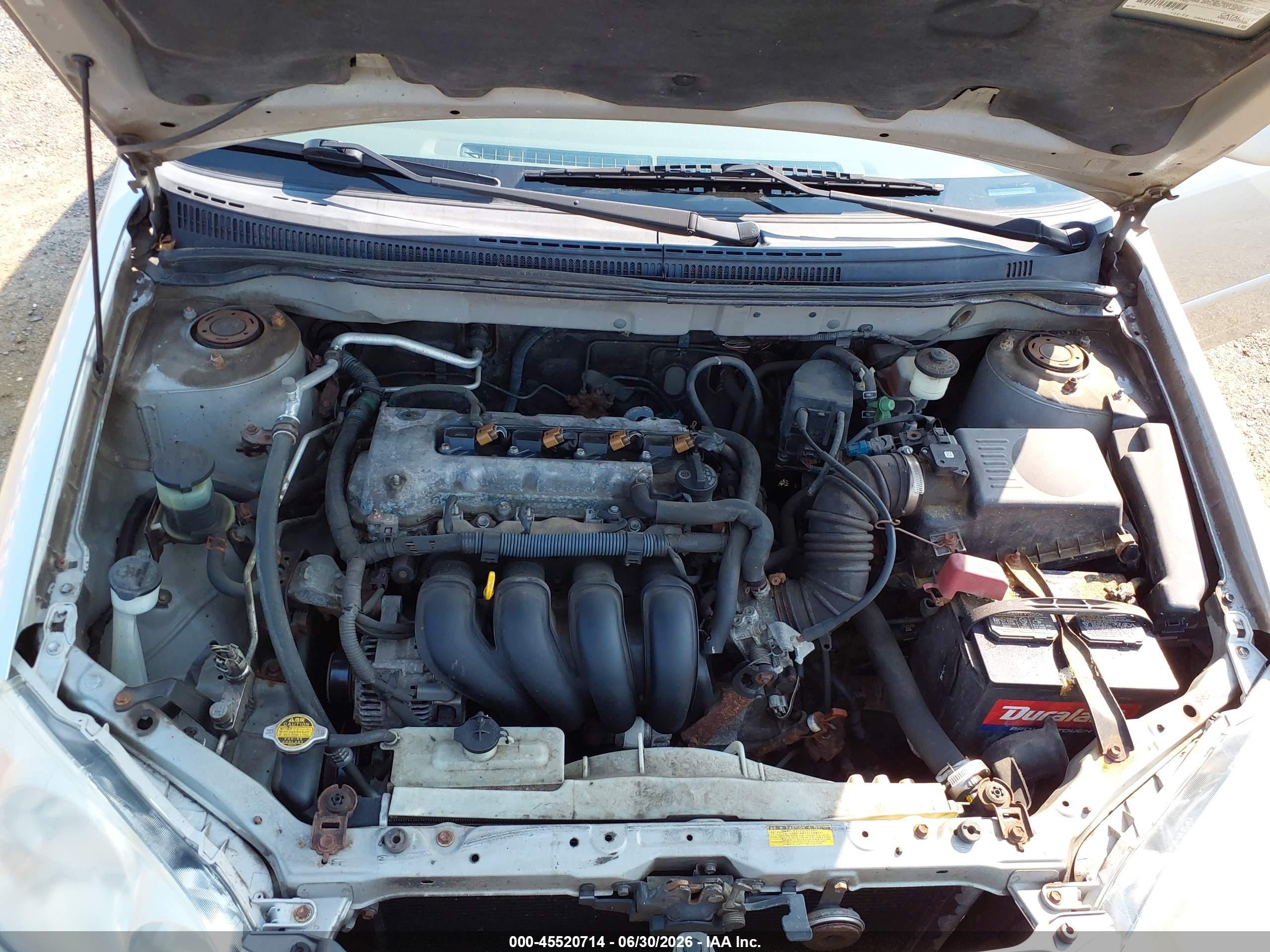 2003 Toyota Corolla Le Silver vin: JTDBR32E830022826