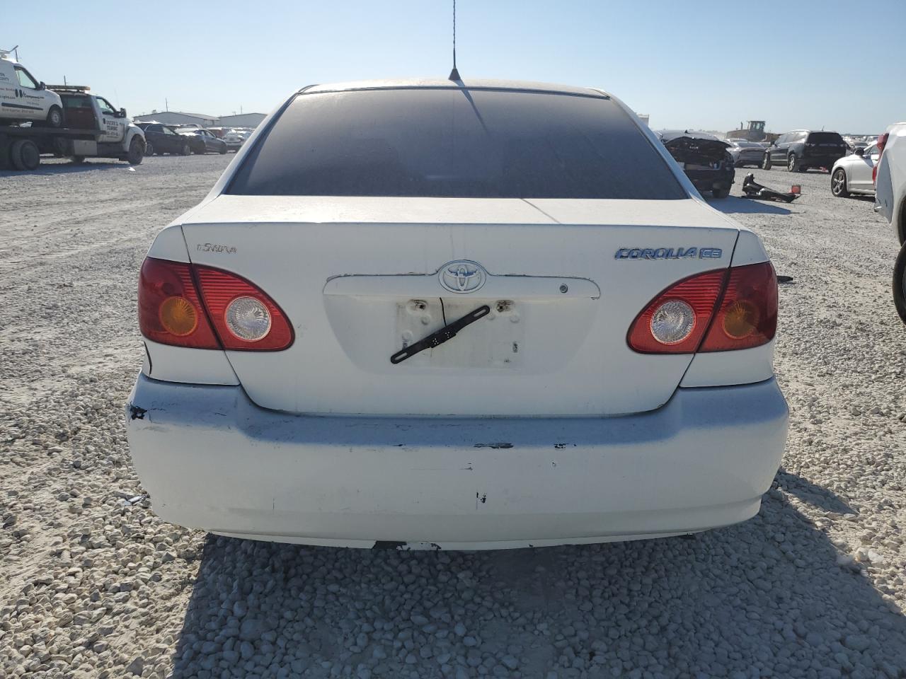 2003 Toyota Corolla Ce White vin: JTDBR32E830032241