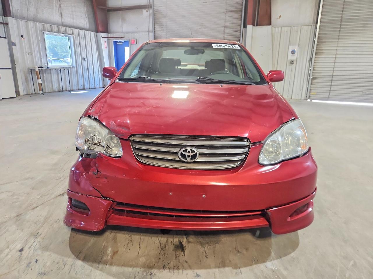 2003 Toyota Corolla Le Красный vin: JTDBR32E830034670