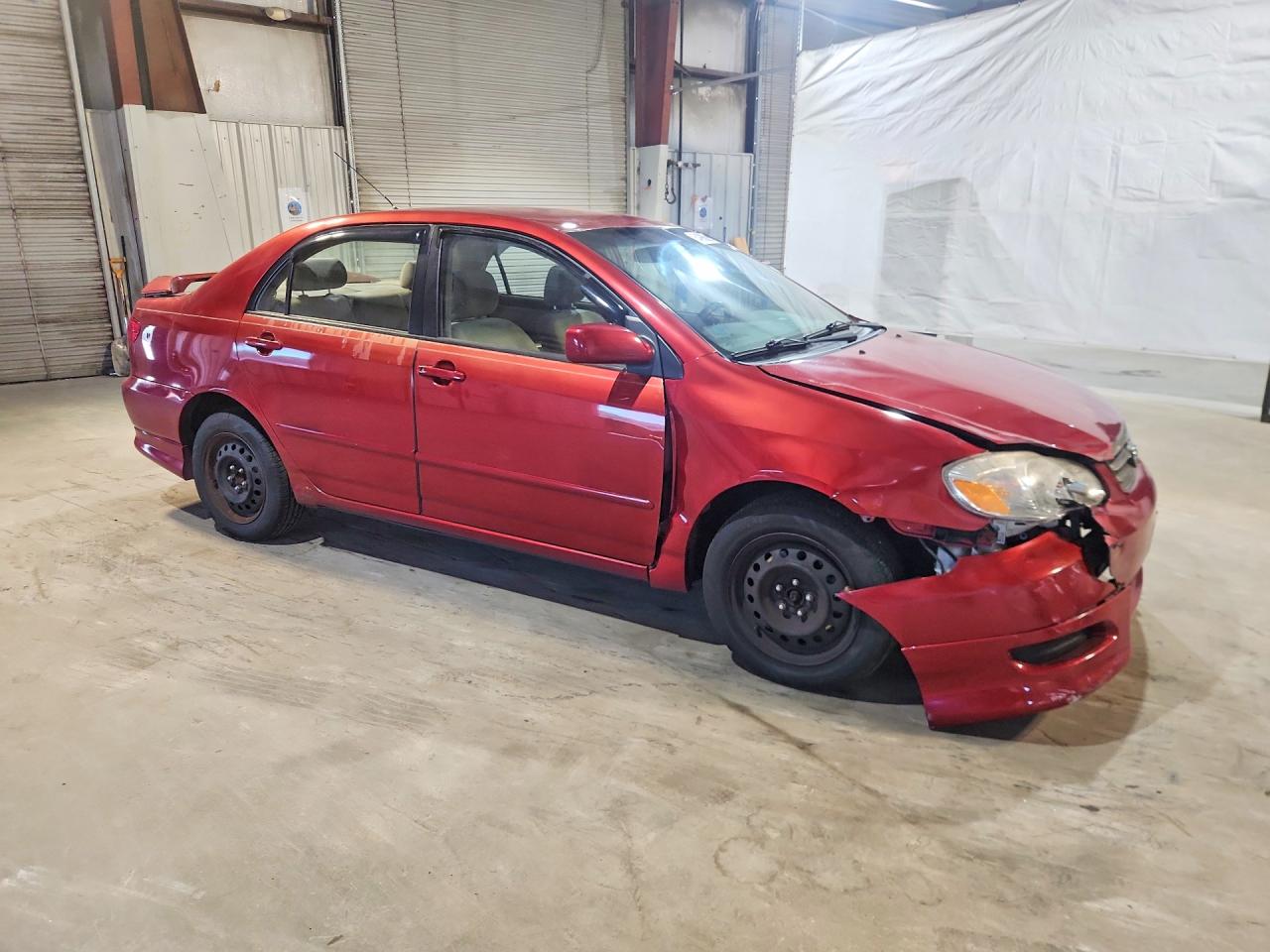 2003 Toyota Corolla Le Красный vin: JTDBR32E830034670
