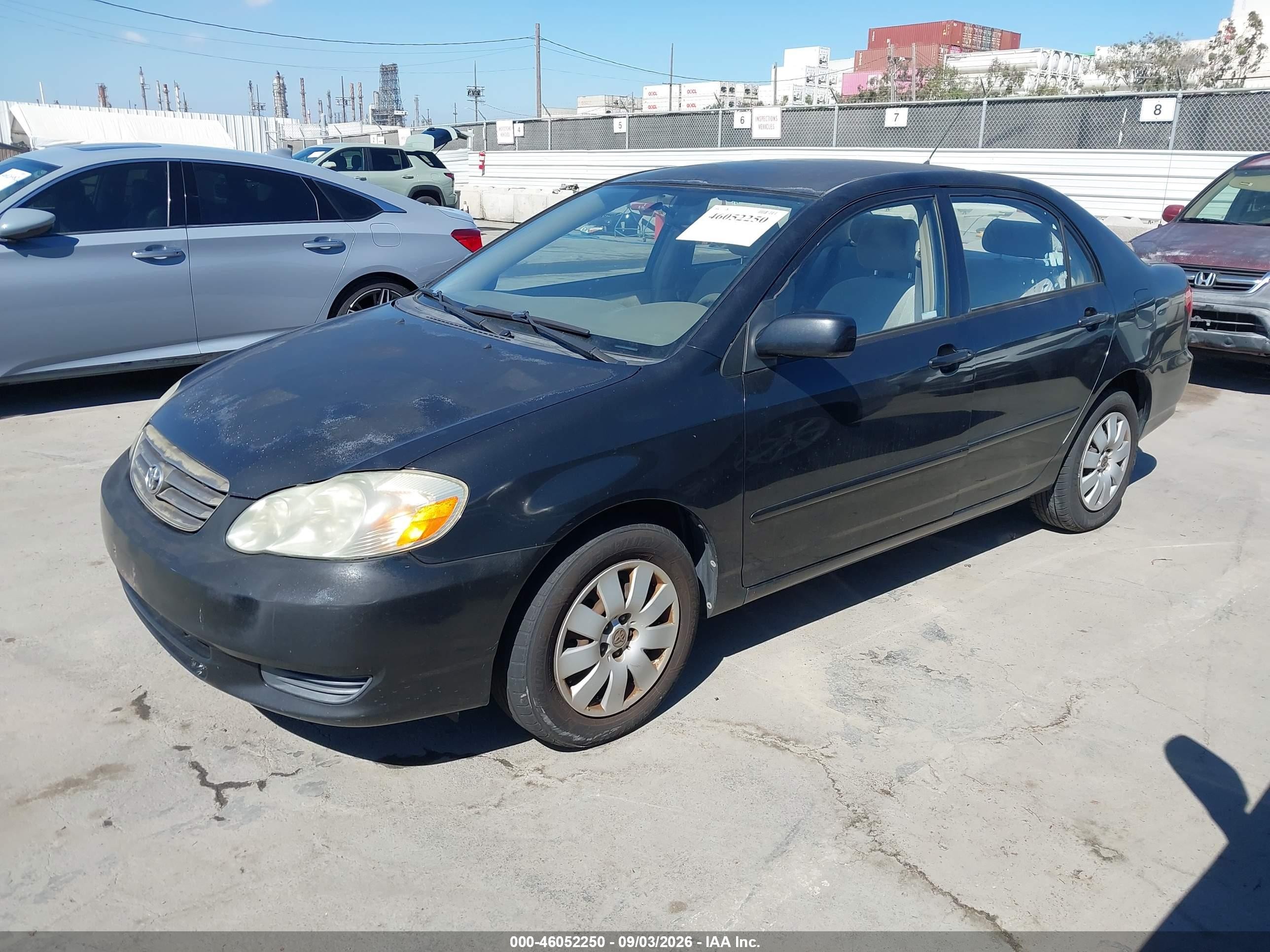 2003 Toyota Corolla Le Black vin: JTDBR32E830037097