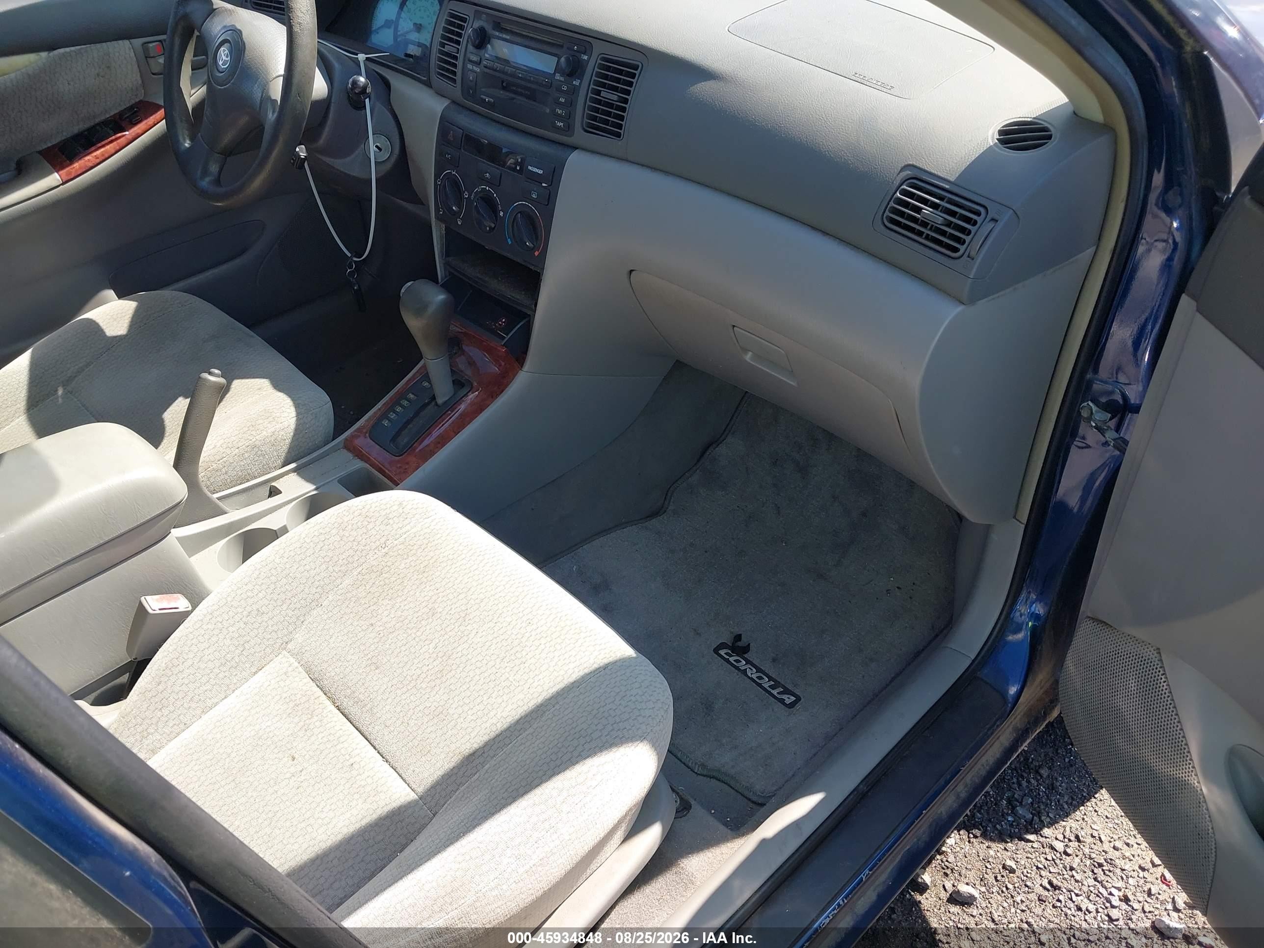 2003 Toyota Corolla Le Blue vin: JTDBR32E830041974