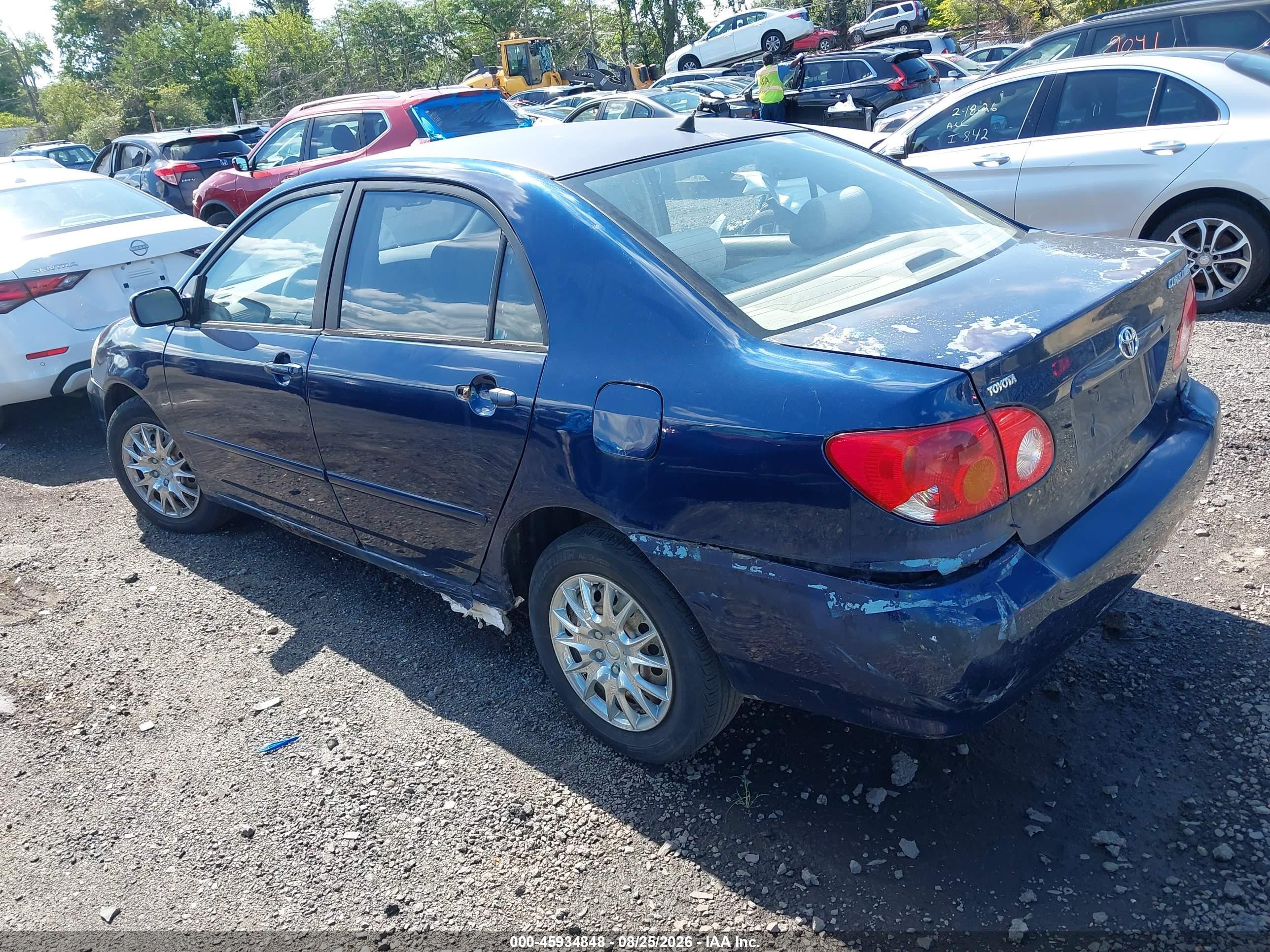 2003 Toyota Corolla Le Blue vin: JTDBR32E830041974