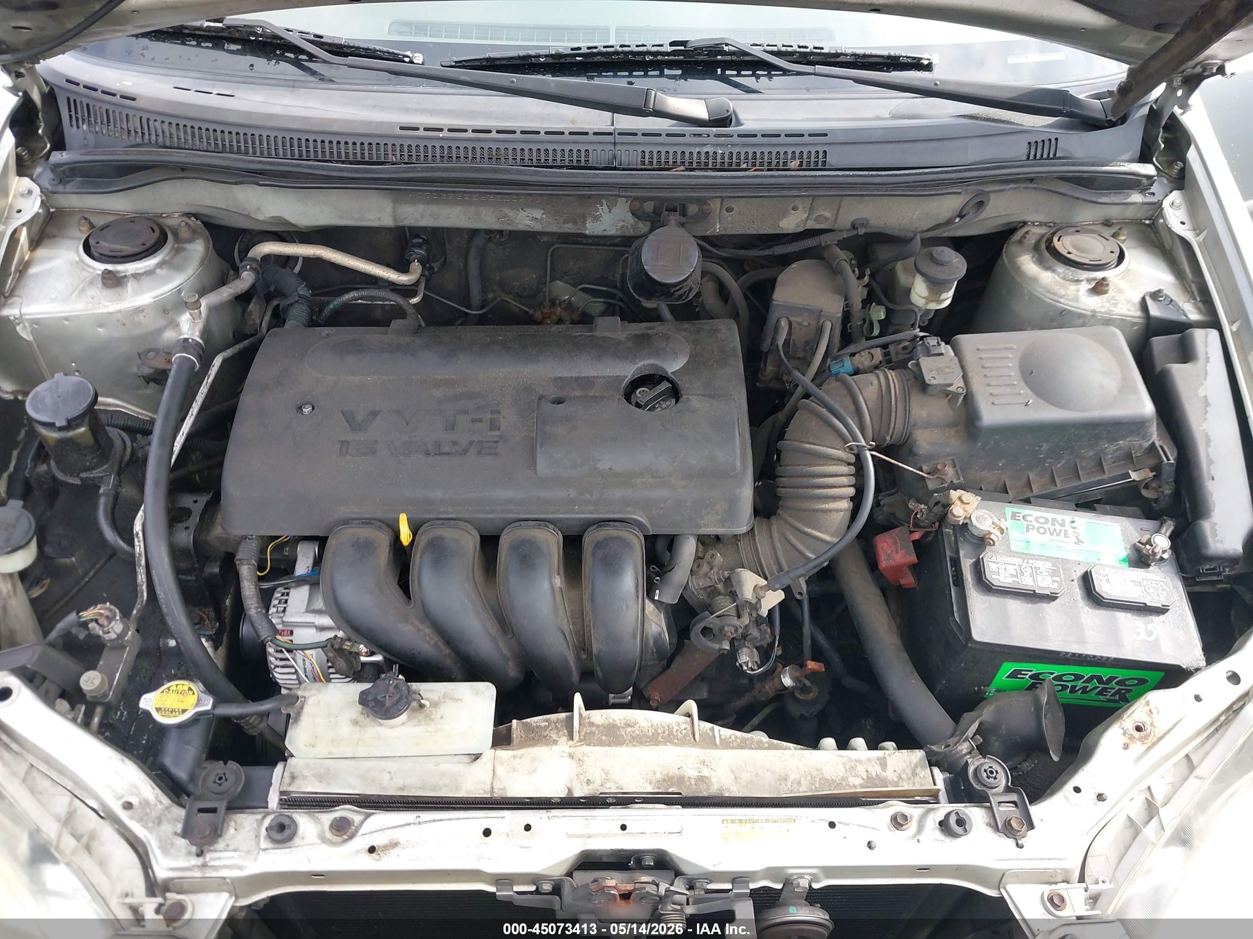 2003 Toyota Corolla Le Silver vin: JTDBR32E832002869