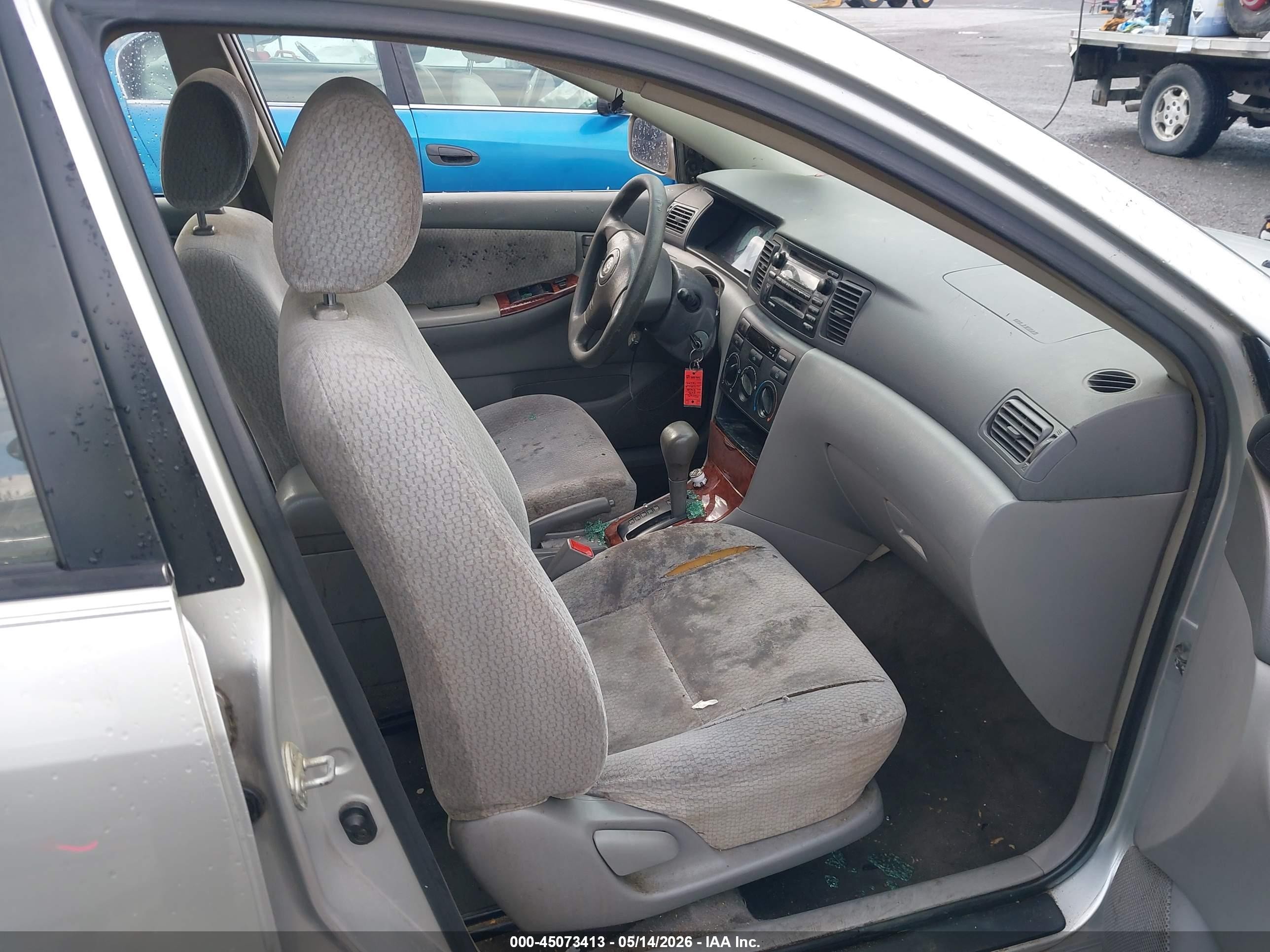 2003 Toyota Corolla Le Silver vin: JTDBR32E832002869