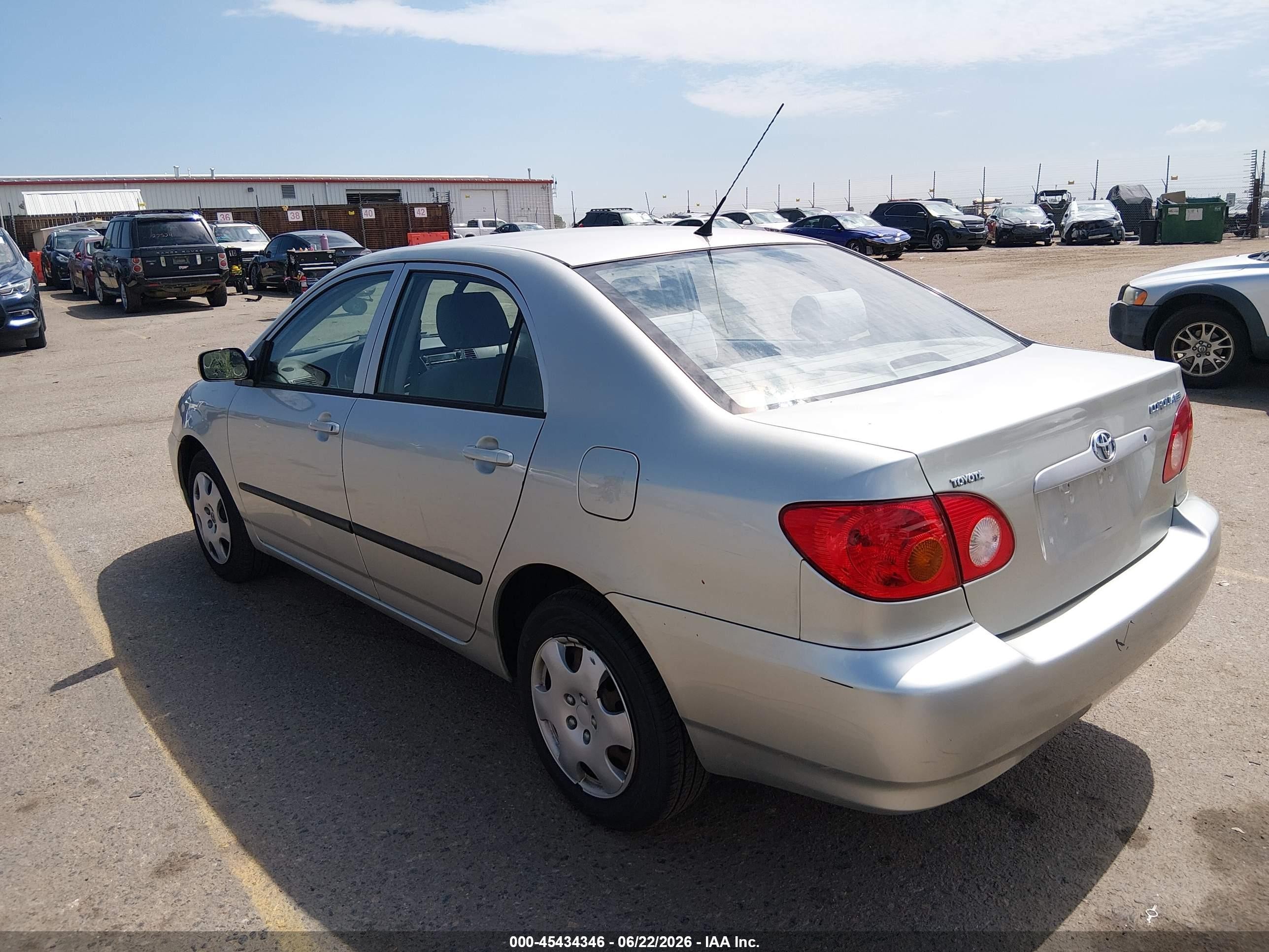 2003 Toyota Corolla Ce Серый vin: JTDBR32E832007733