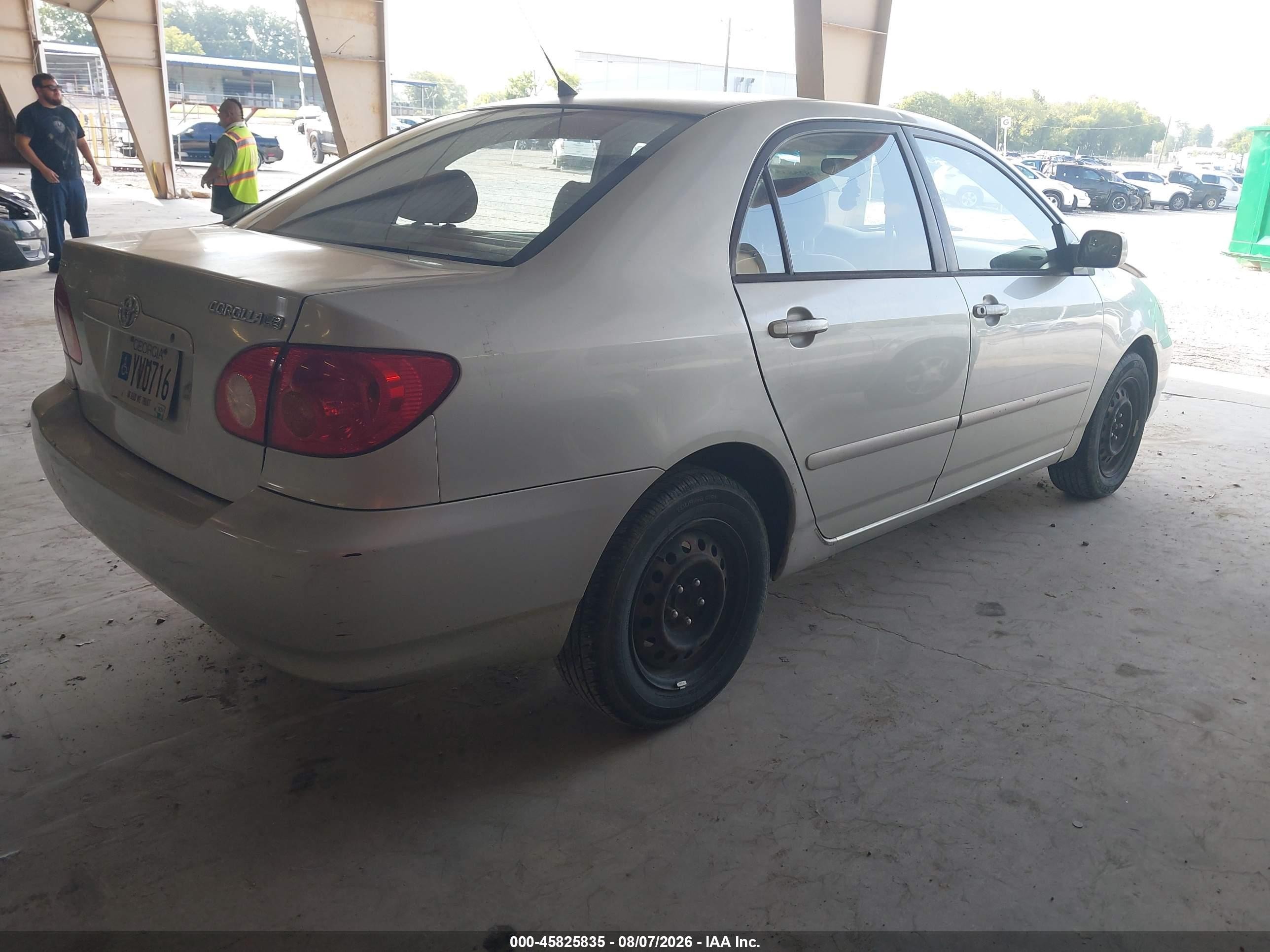2003 Toyota Corolla Le Silver vin: JTDBR32E832012219