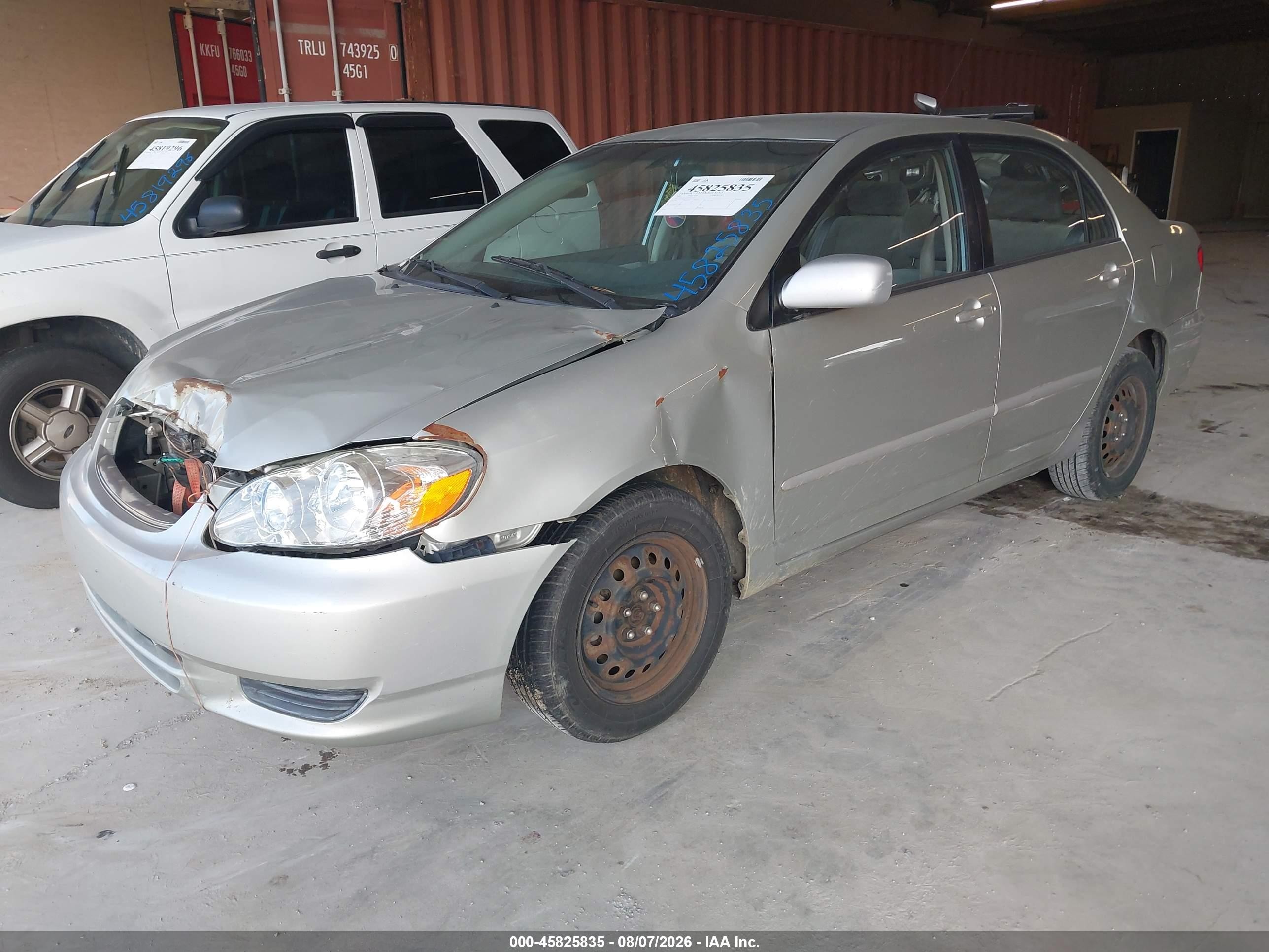 2003 Toyota Corolla Le Silver vin: JTDBR32E832012219