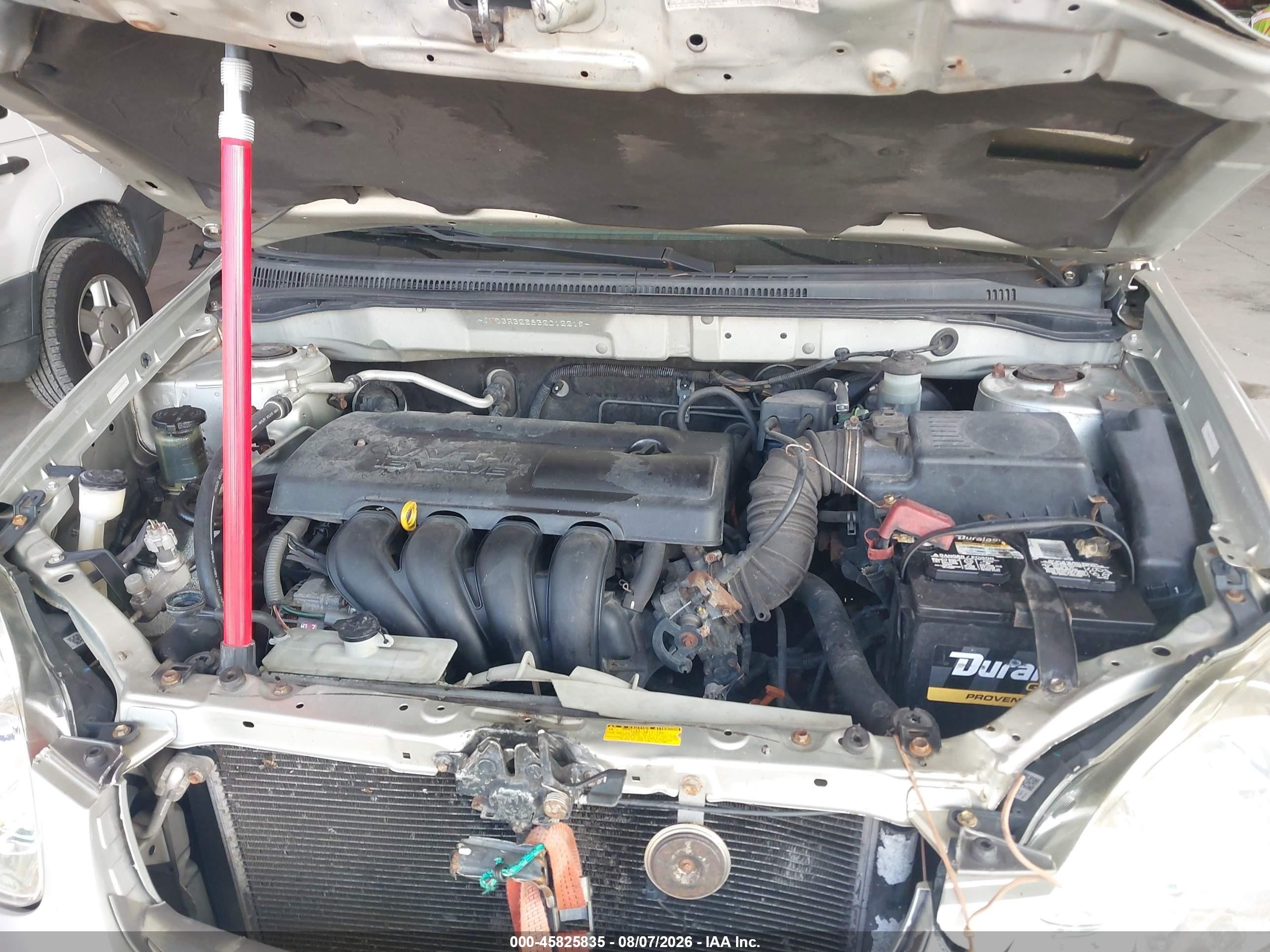 2003 Toyota Corolla Le Silver vin: JTDBR32E832012219